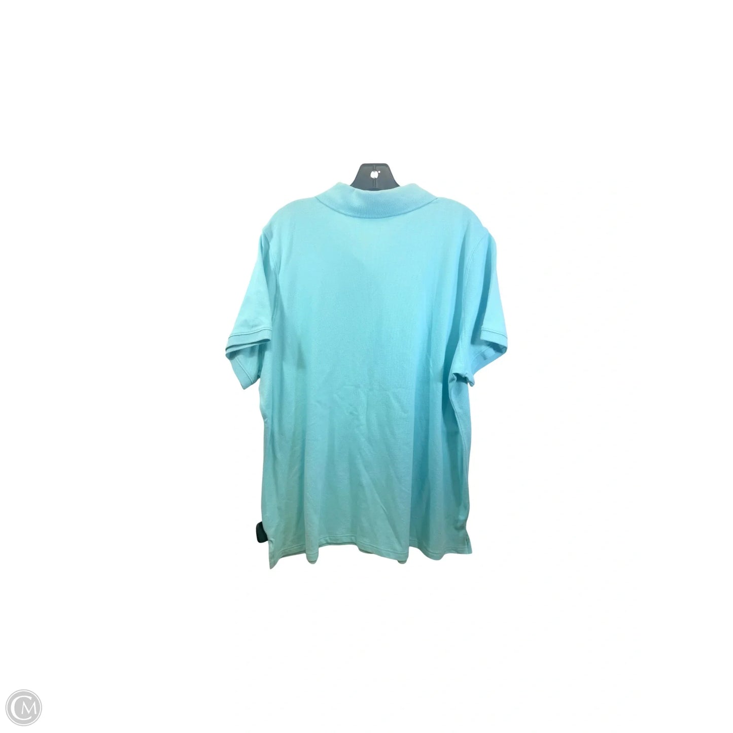 Top Short Sleeve By Croft And Barrow In Blue, Size: 2x
