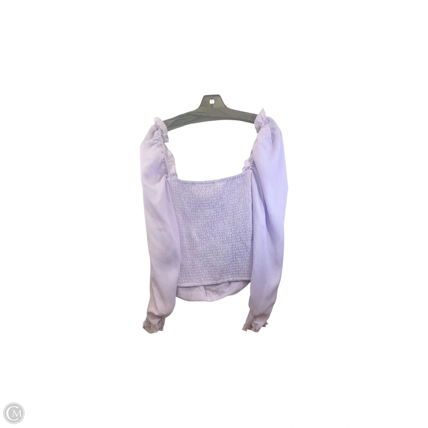 Top Long Sleeve By Astr In Purple, Size: L