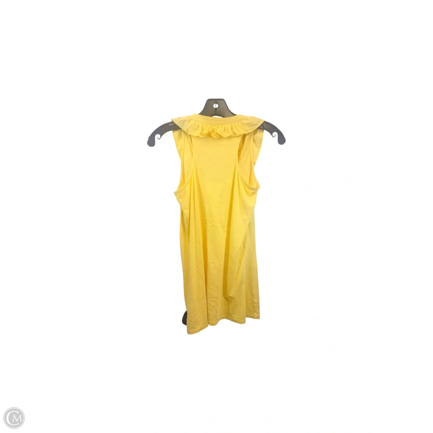 Top Sleeveless Designer By Lilly Pulitzer In Yellow, Size: Xs