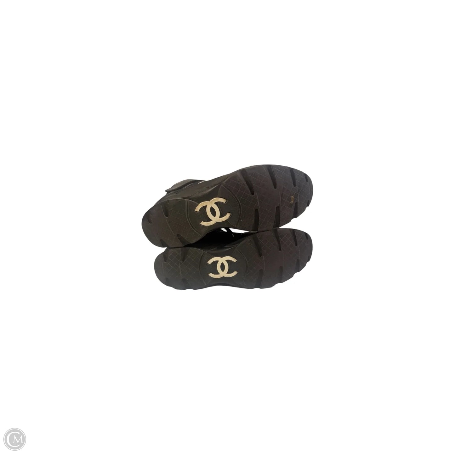 Shoes Designer By Chanel In Black & White, Size: 10.5