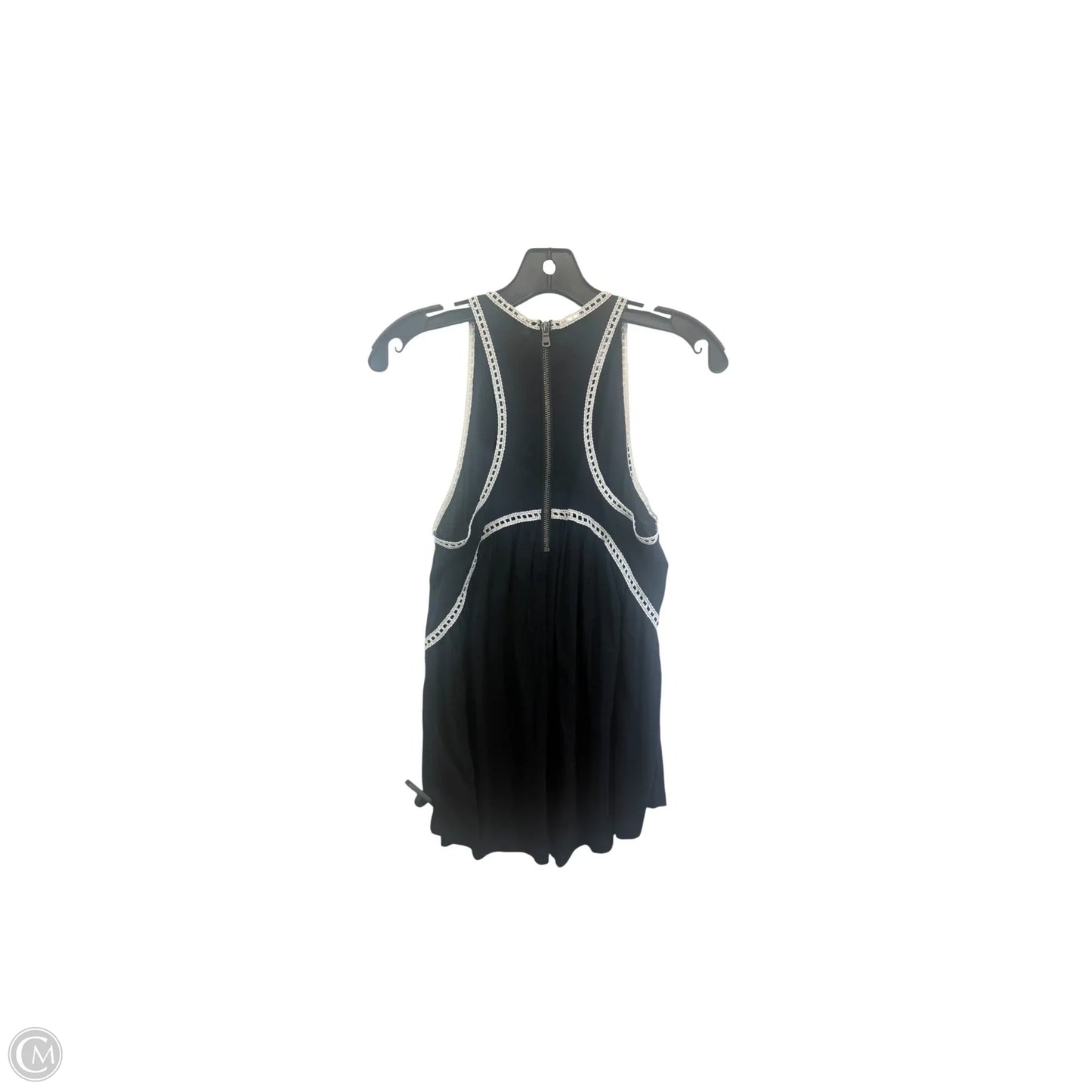 Top Sleeveless By Express In Black & White, Size: S