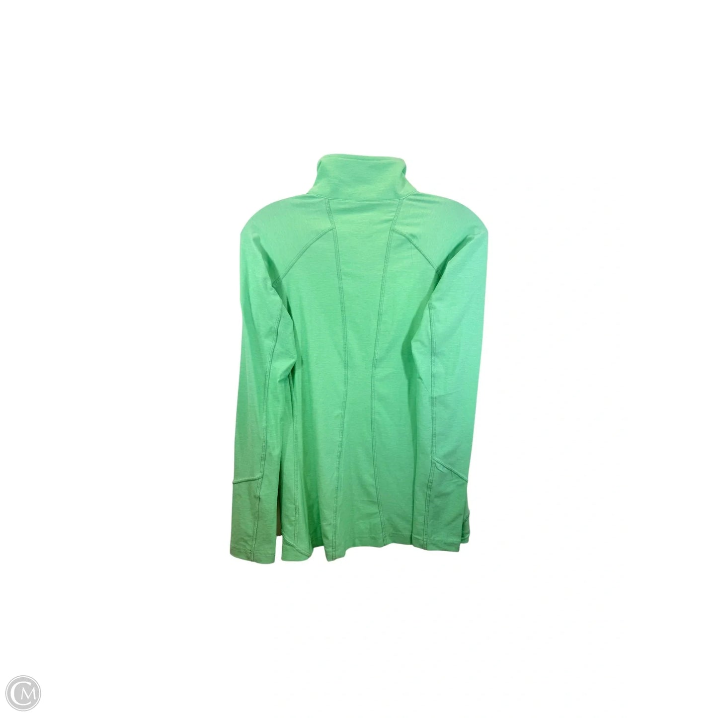 Athletic Top Long Sleeve Collar By Straight Down In Green, Size: Xs