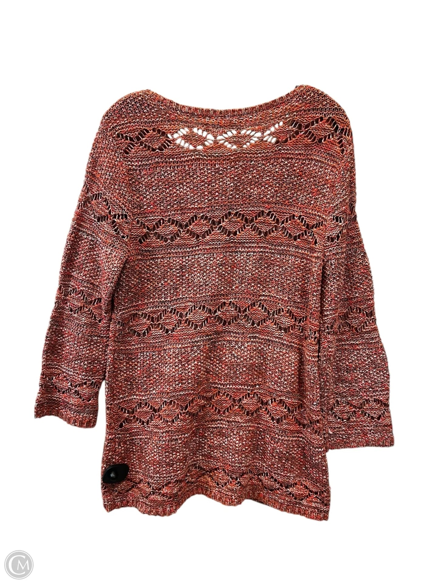 Sweater By Soft Surroundings In Peach, Size: L