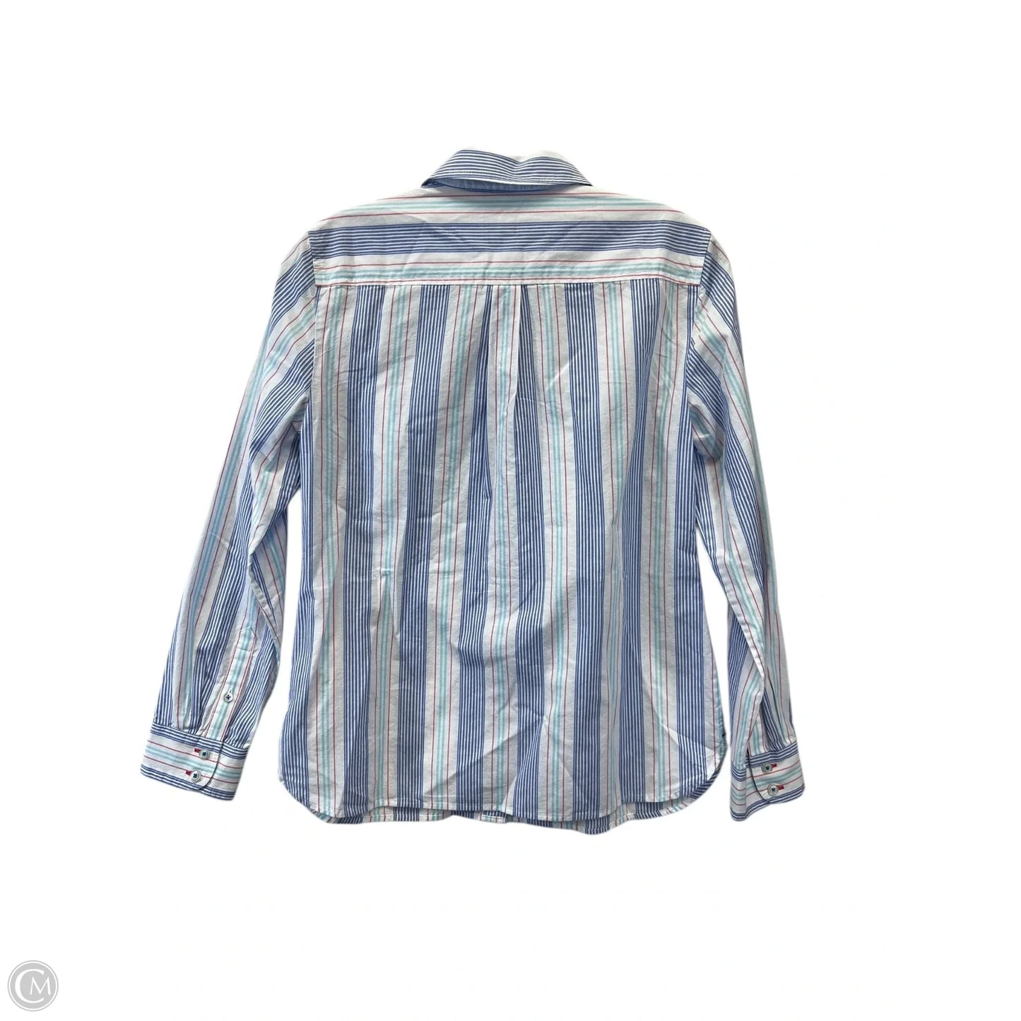 Top Long Sleeve By Talbots In Blue & Red & White, Size: Sp