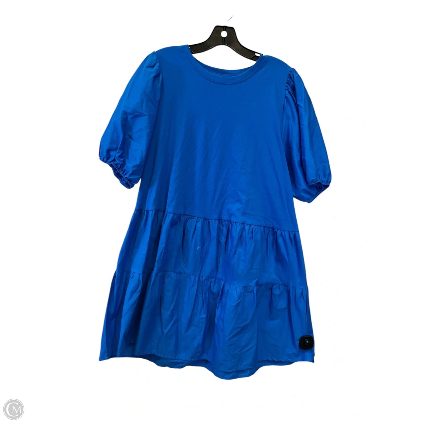 Dress Casual Midi By Zara In Blue, Size: Xl