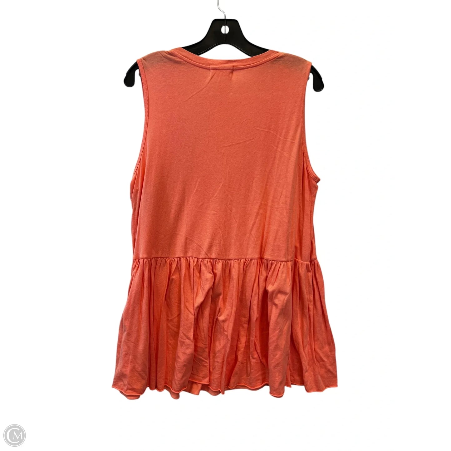 Top Sleeveless By T.la In Peach, Size: L