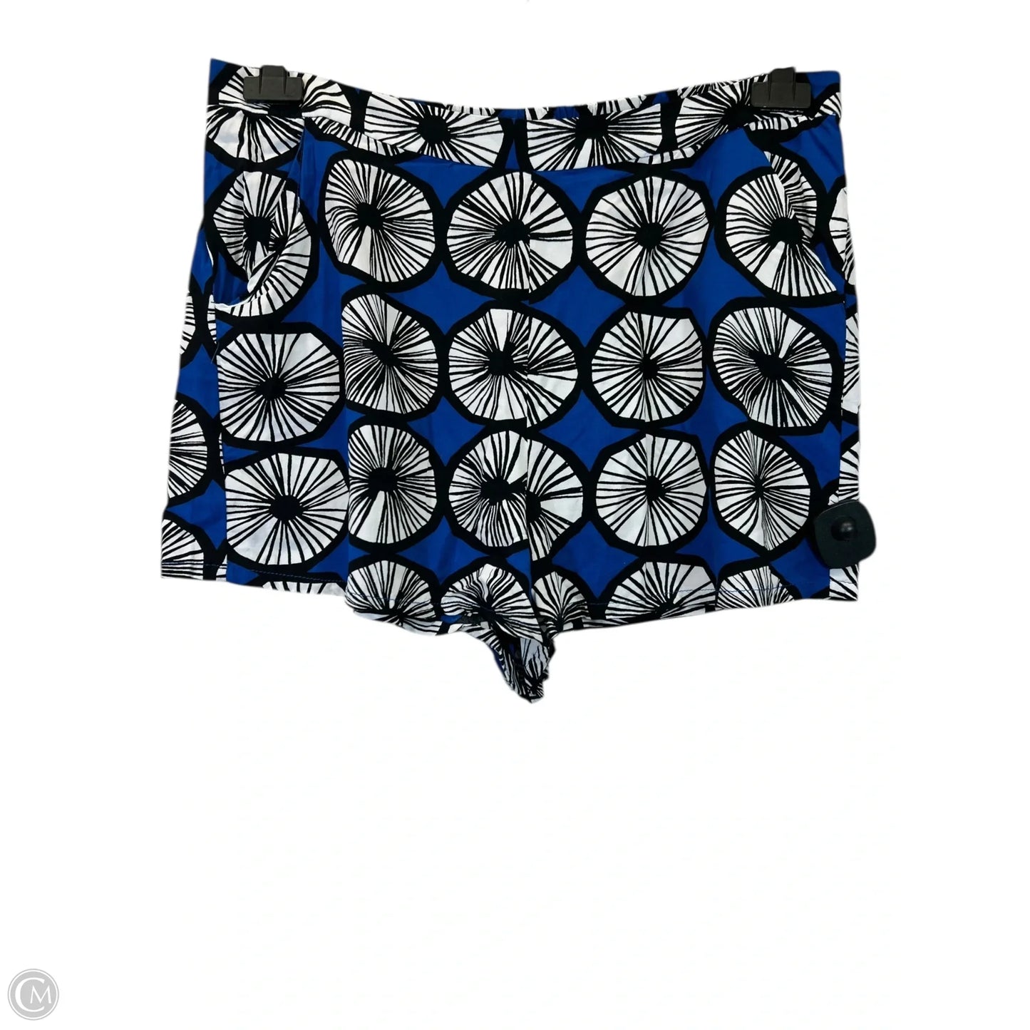 Shorts Designer By Marimekko In Blue & White, Size: Xl