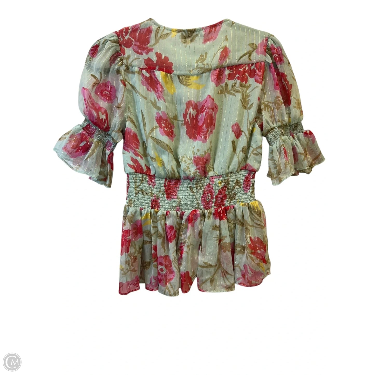 Top Short Sleeve Designer By Walter Baker In Floral Print, Size: S