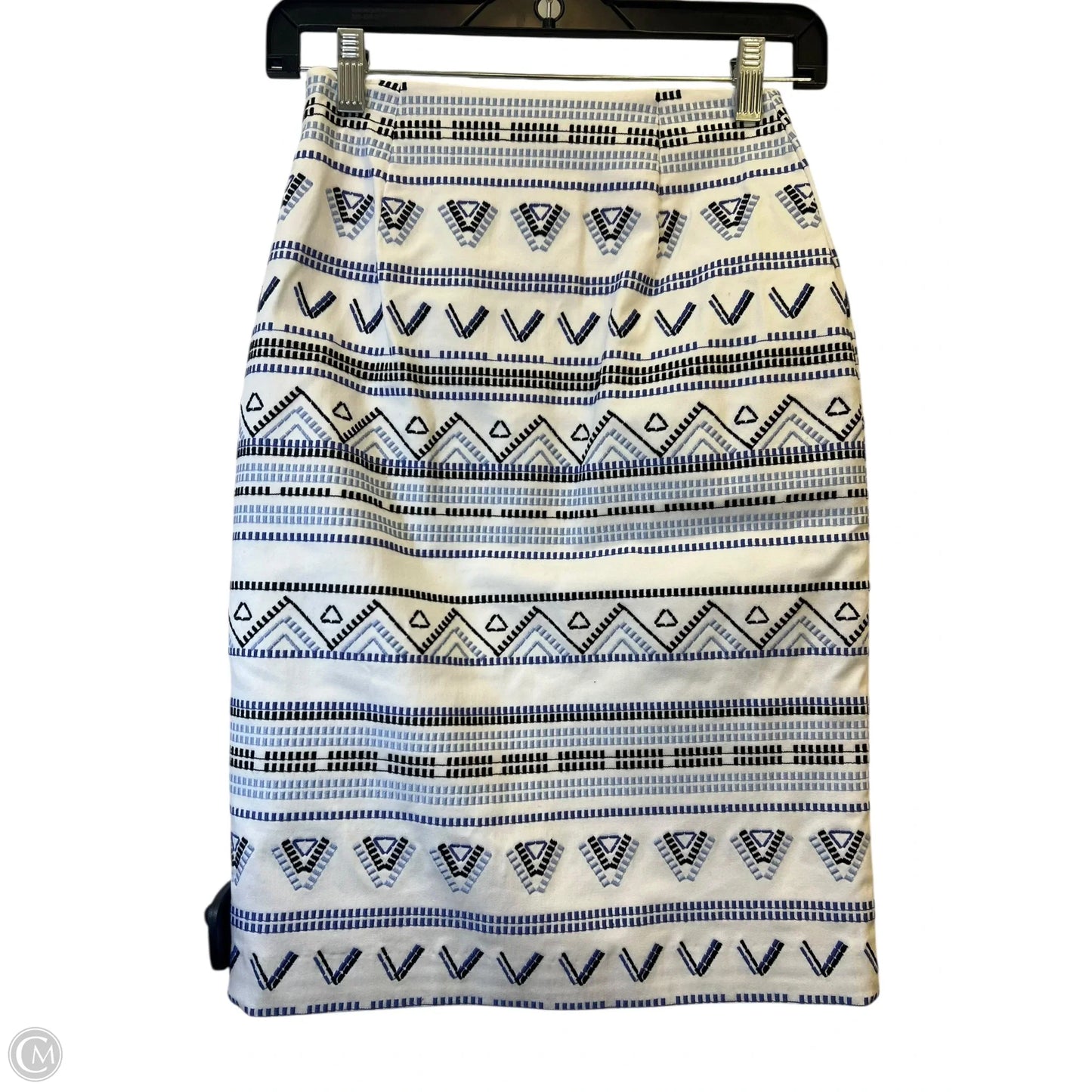Skirt Midi By White House Black Market In Black & Blue, Size: Xxs