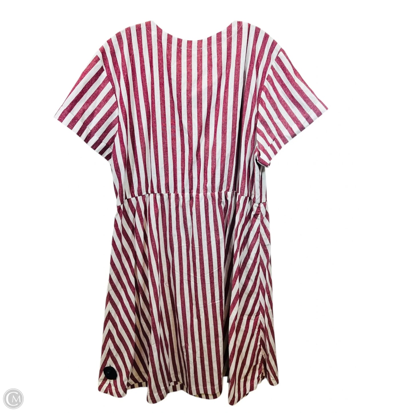 Dress Casual Maxi By Eloquii In Red & White, Size: 3x