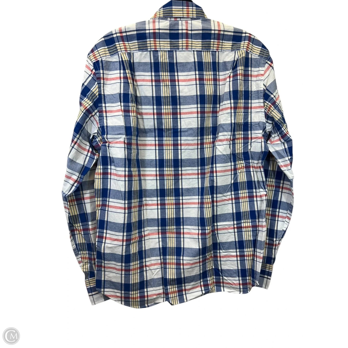 Top Long Sleeve By J. Crew In Plaid Pattern, Size: M