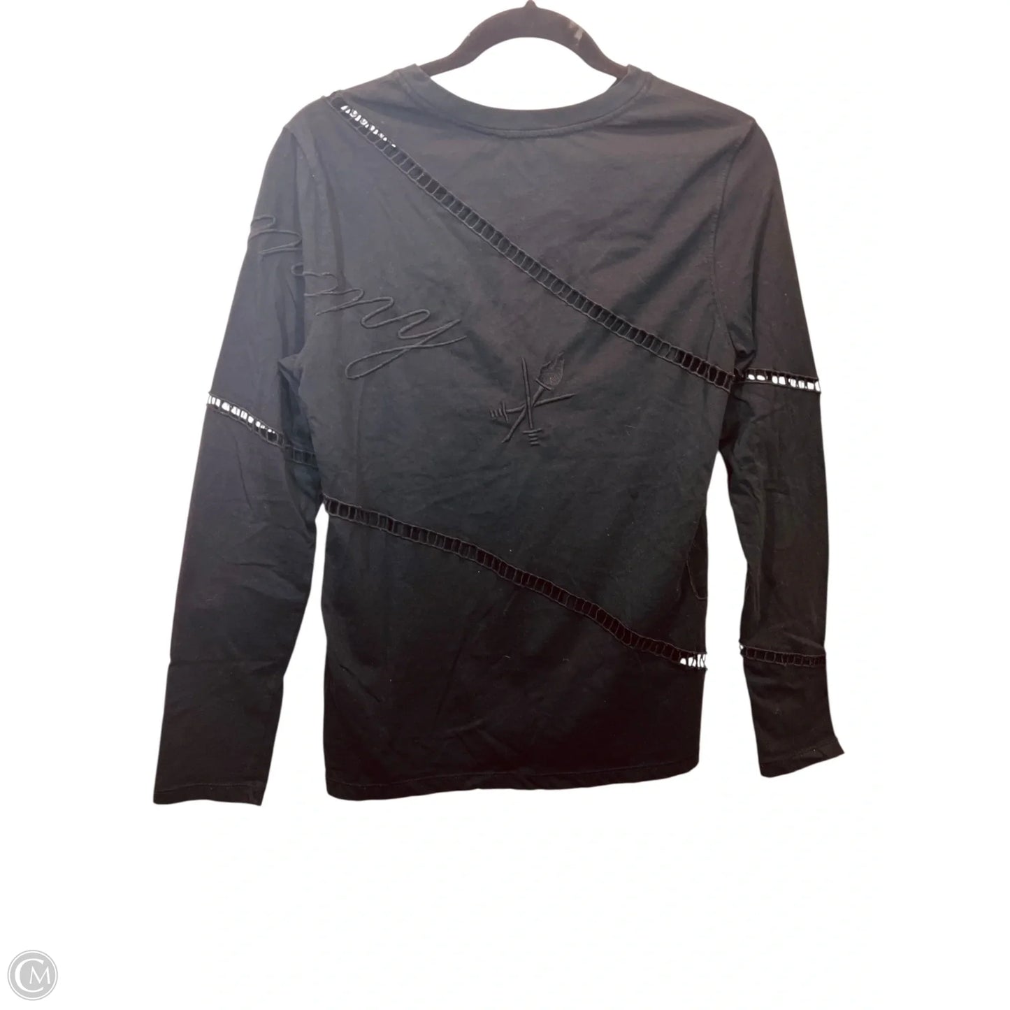 Top Long Sleeve Designer By Opening Ceremony In Black, Size: S