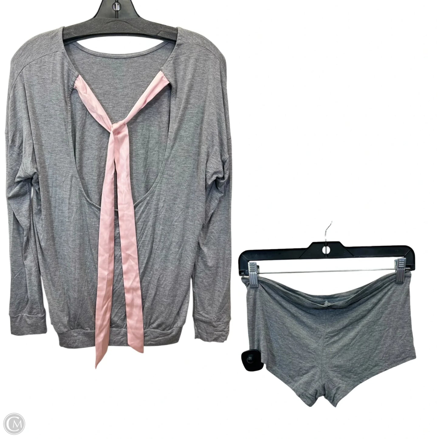 Pajamas 2pc By Cmc In Grey & Pink, Size: M