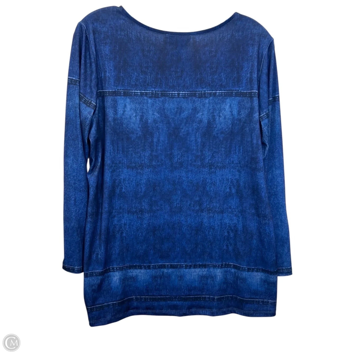 Top 3/4 Sleeve By Clothes Mentor In Blue, Size: M