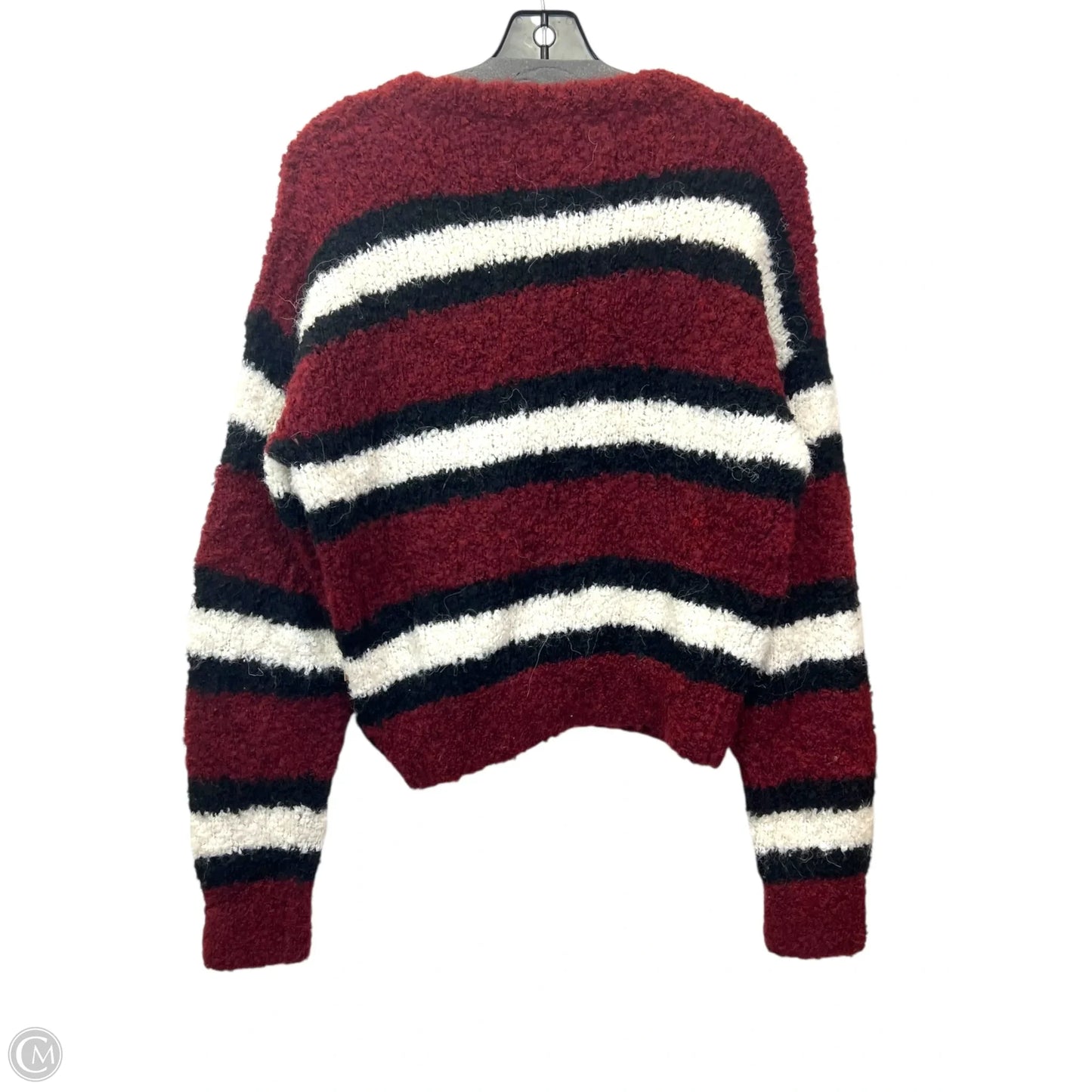 Sweater Designer By Rag And Bone In Black & Red, Size: Xs