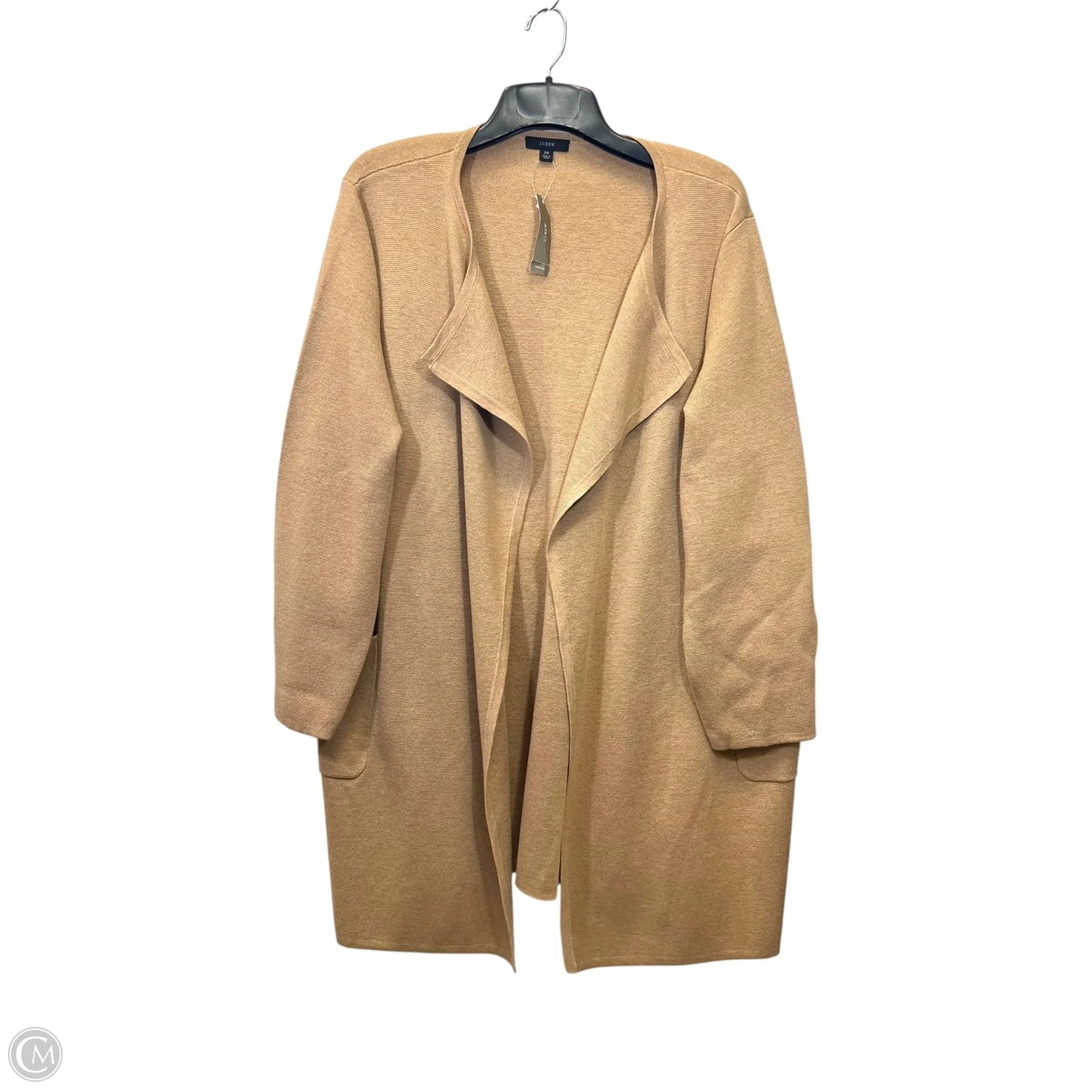 Sweater Cardigan By J. Crew In Tan, Size: 2x