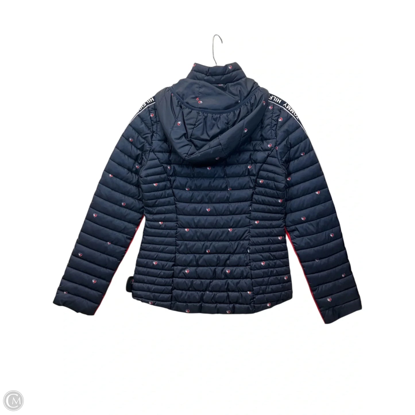 Jacket Puffer & Quilted By Tommy Hilfiger In Blue & Red & White, Size: Xs