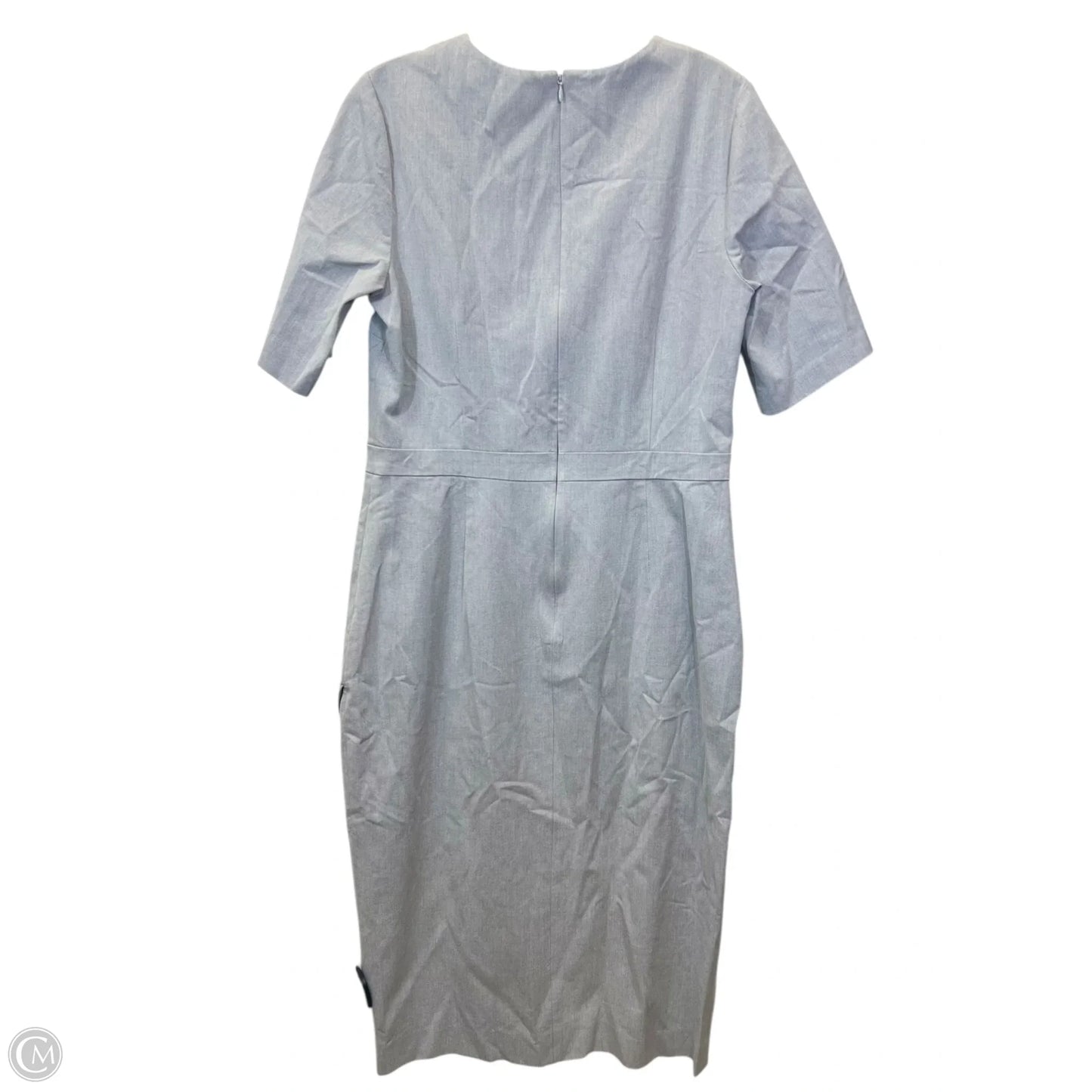Dress Casual Midi By Banana Republic In Grey, Size: L
