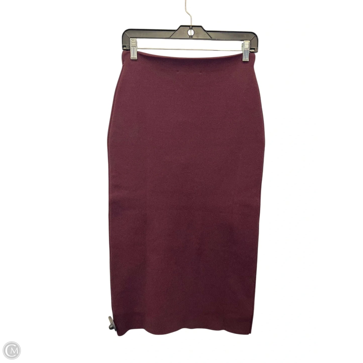 Skirt Maxi By Zara In Maroon, Size: S