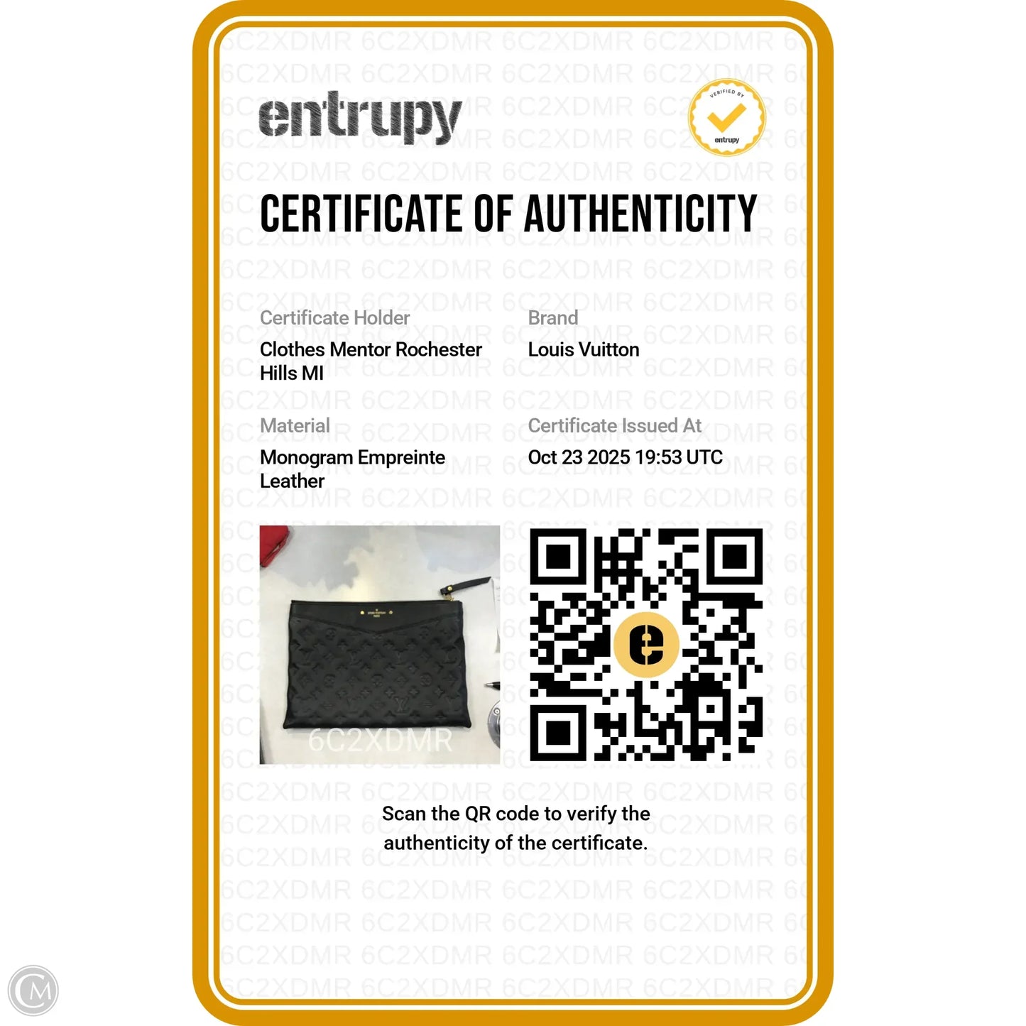 Clutch Luxury Designer By Louis Vuitton, Size: Large