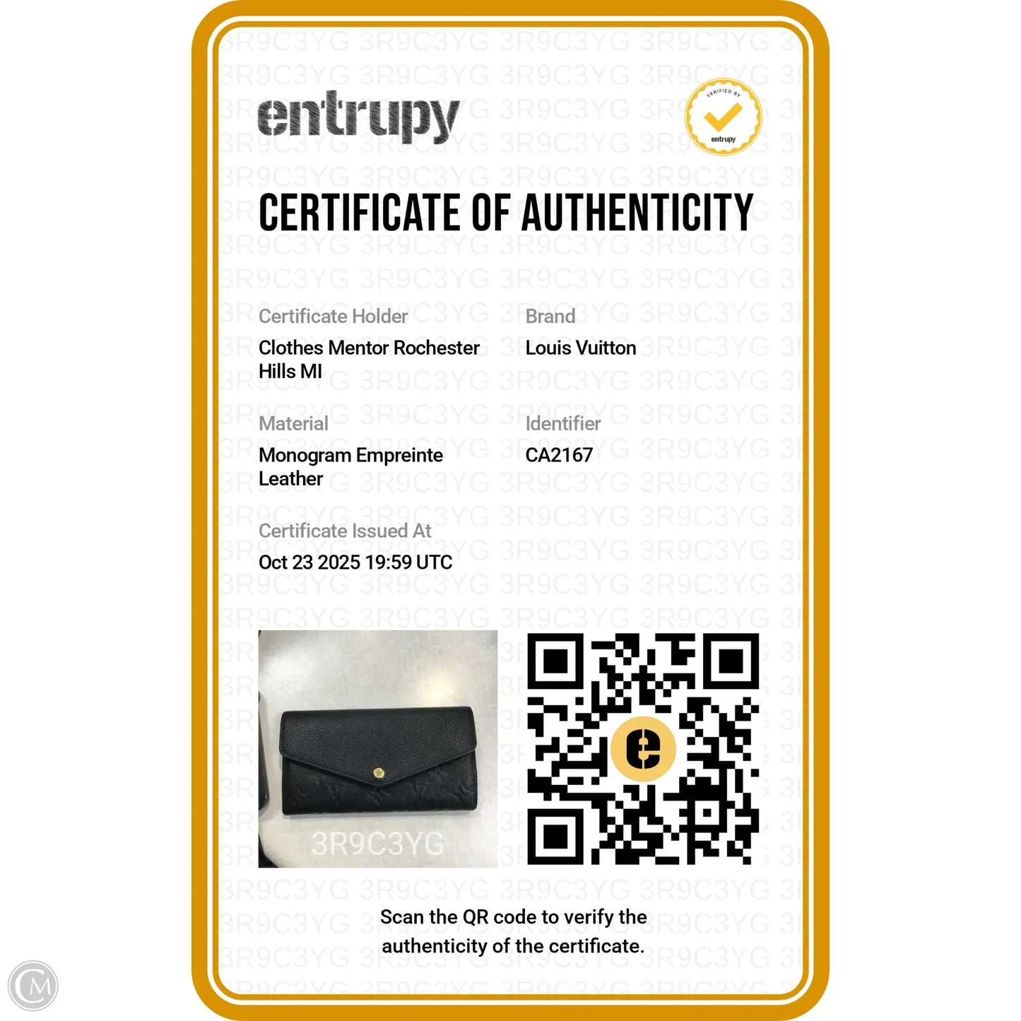 Wallet Luxury Designer By Louis Vuitton, Size: Medium