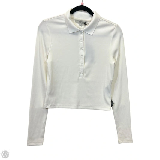 Top Long Sleeve Designer By All Saints In White, Size: M