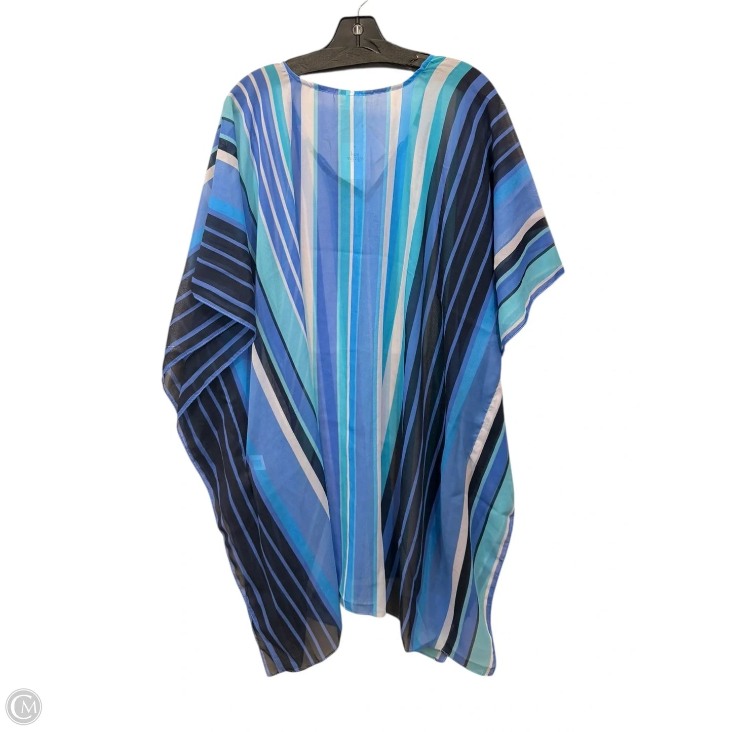Swimwear Cover-up By Bon Voyage In Blue, Size: Osfm
