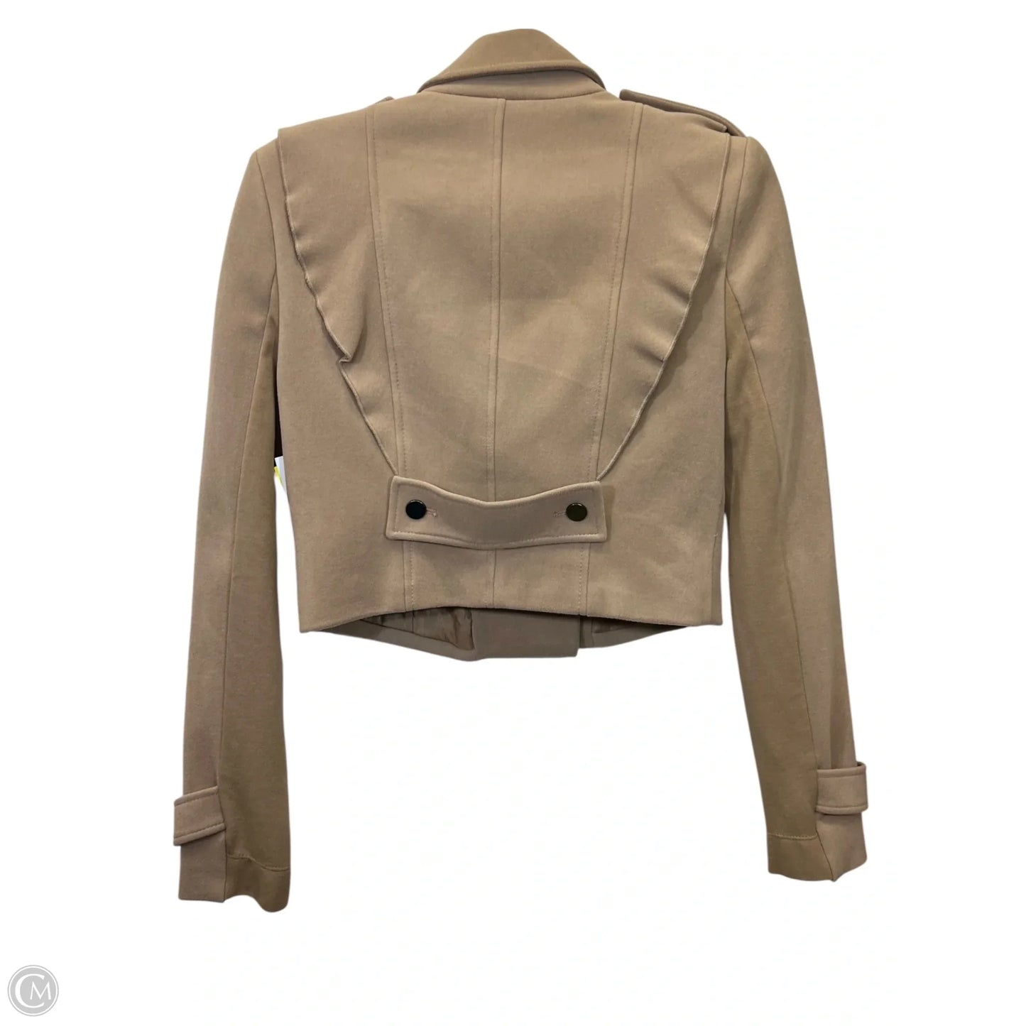 Jacket Designer By Bcbgmaxazria In Tan, Size: S