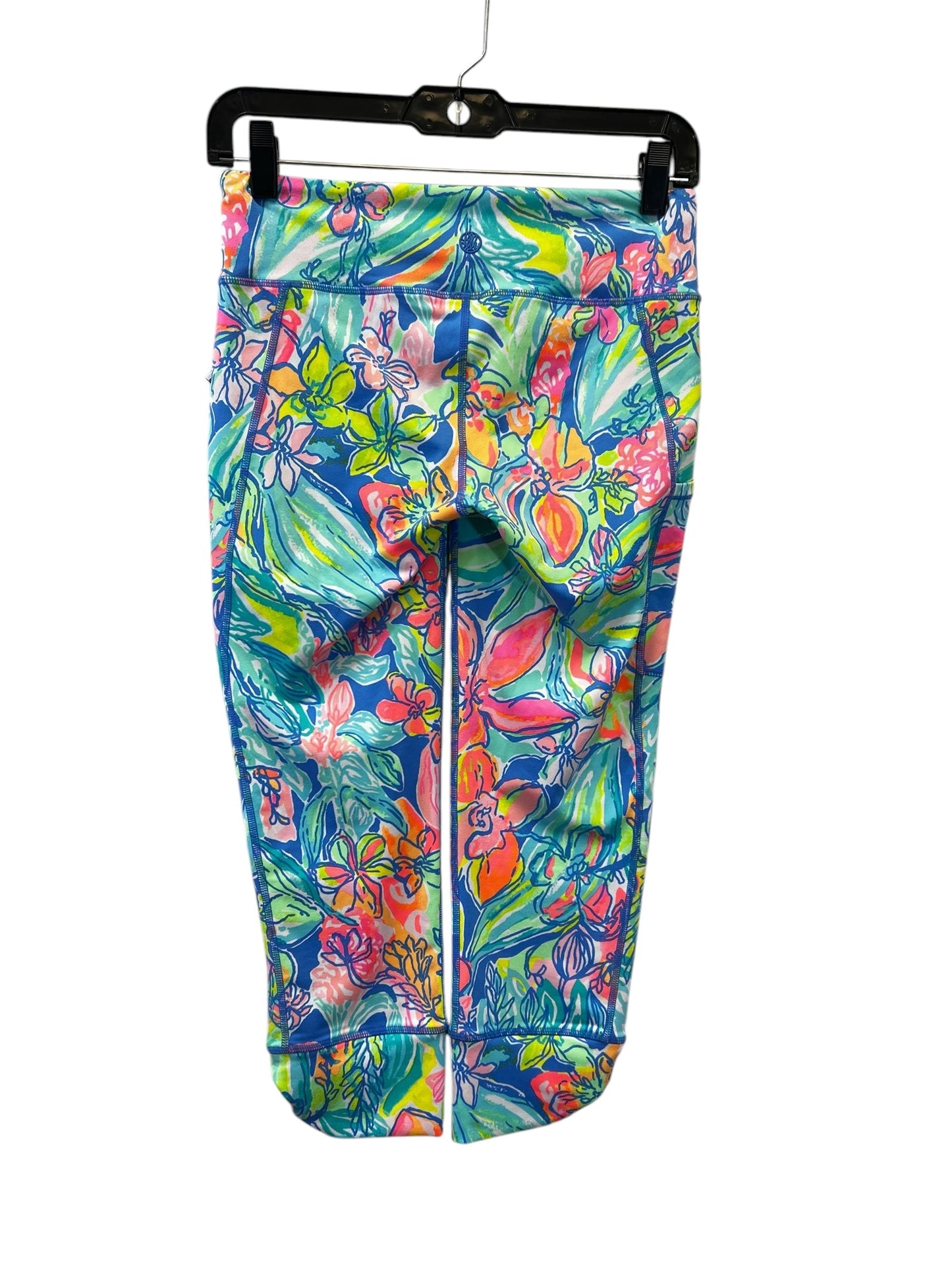 Athletic Leggings Capris By Lilly Pulitzer In Blue & Green, Size: S