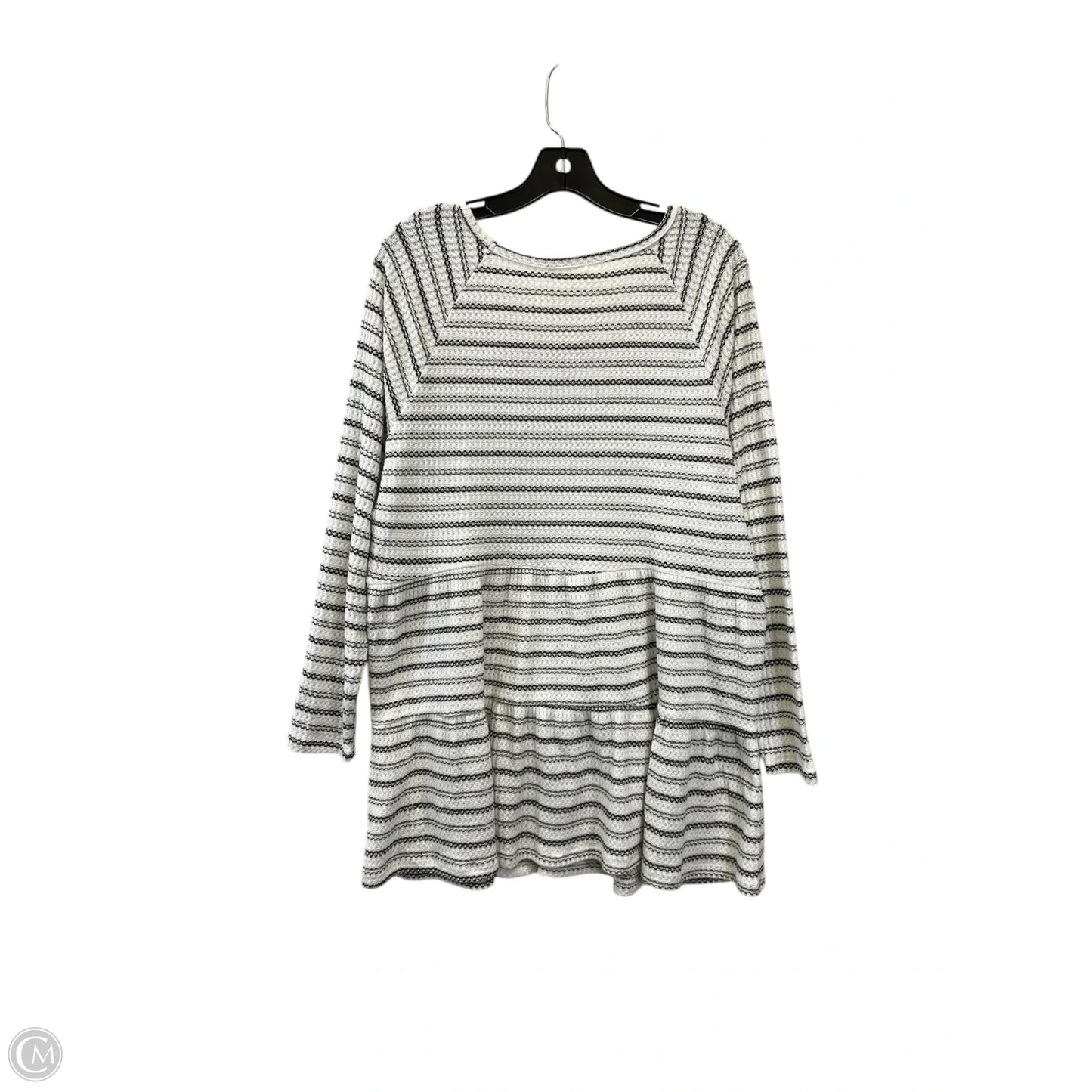 Top Long Sleeve By Ultra Dress In White, Size: 2x