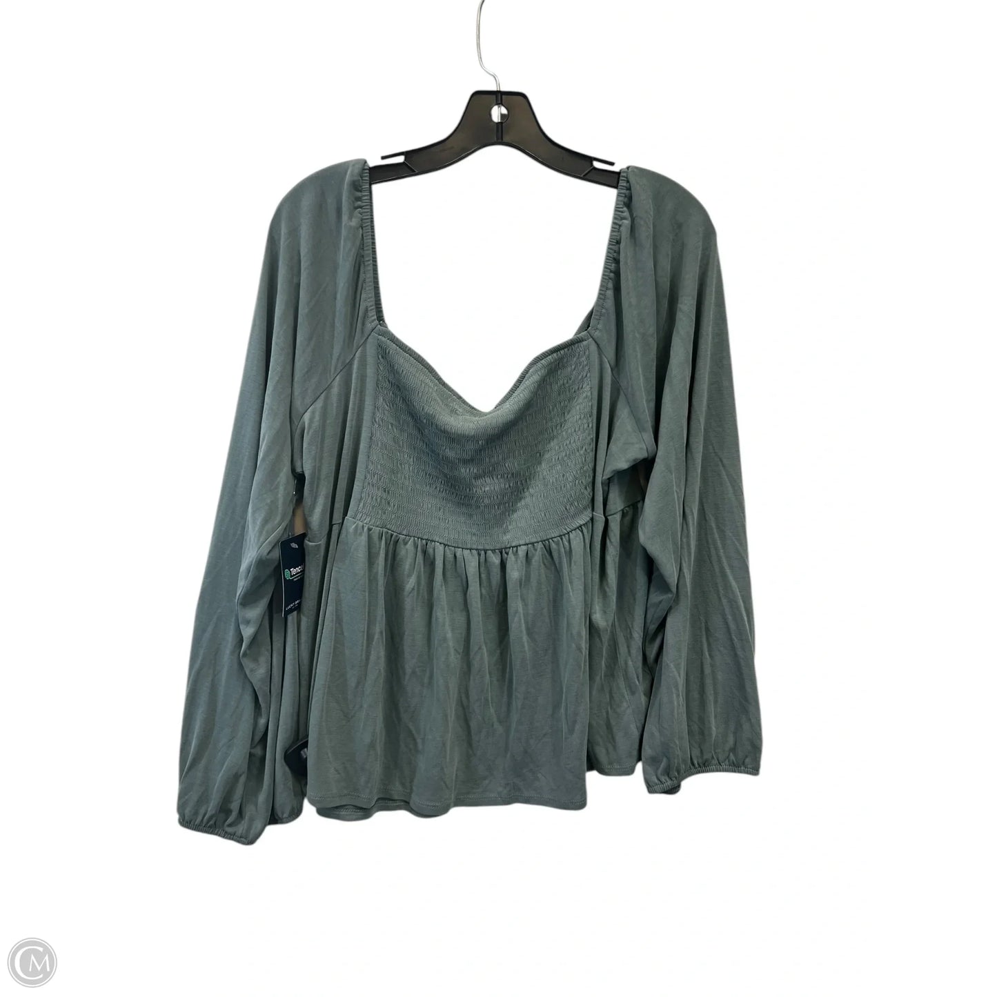 Top Long Sleeve By Lucky Brand In Green, Size: Xxl