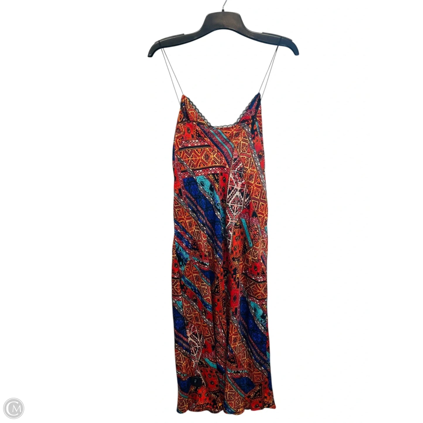 Dress Casual Maxi By Forever 21 In Blue & Orange, Size: 3x