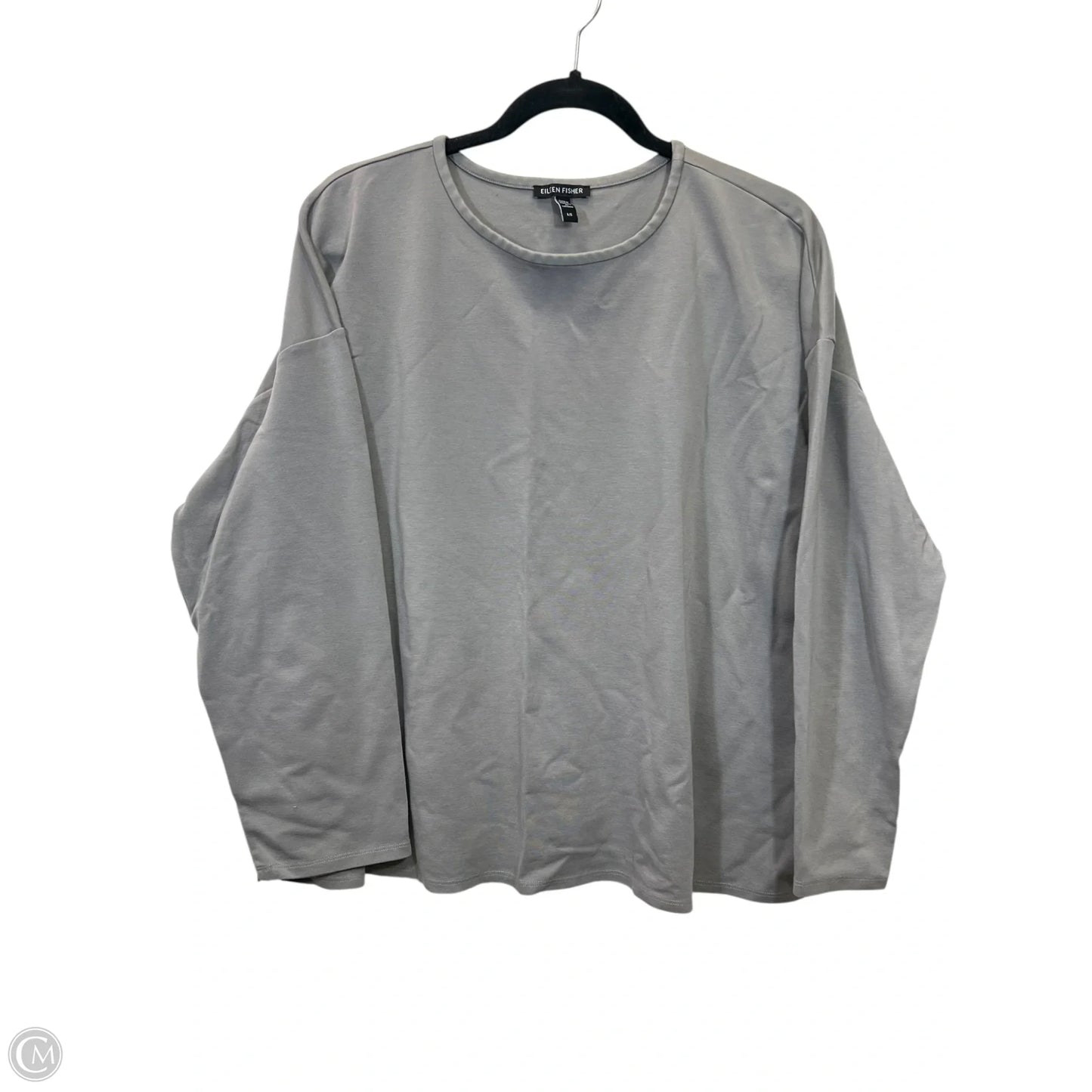 Top Long Sleeve Designer By Eileen Fisher In Taupe, Size: L