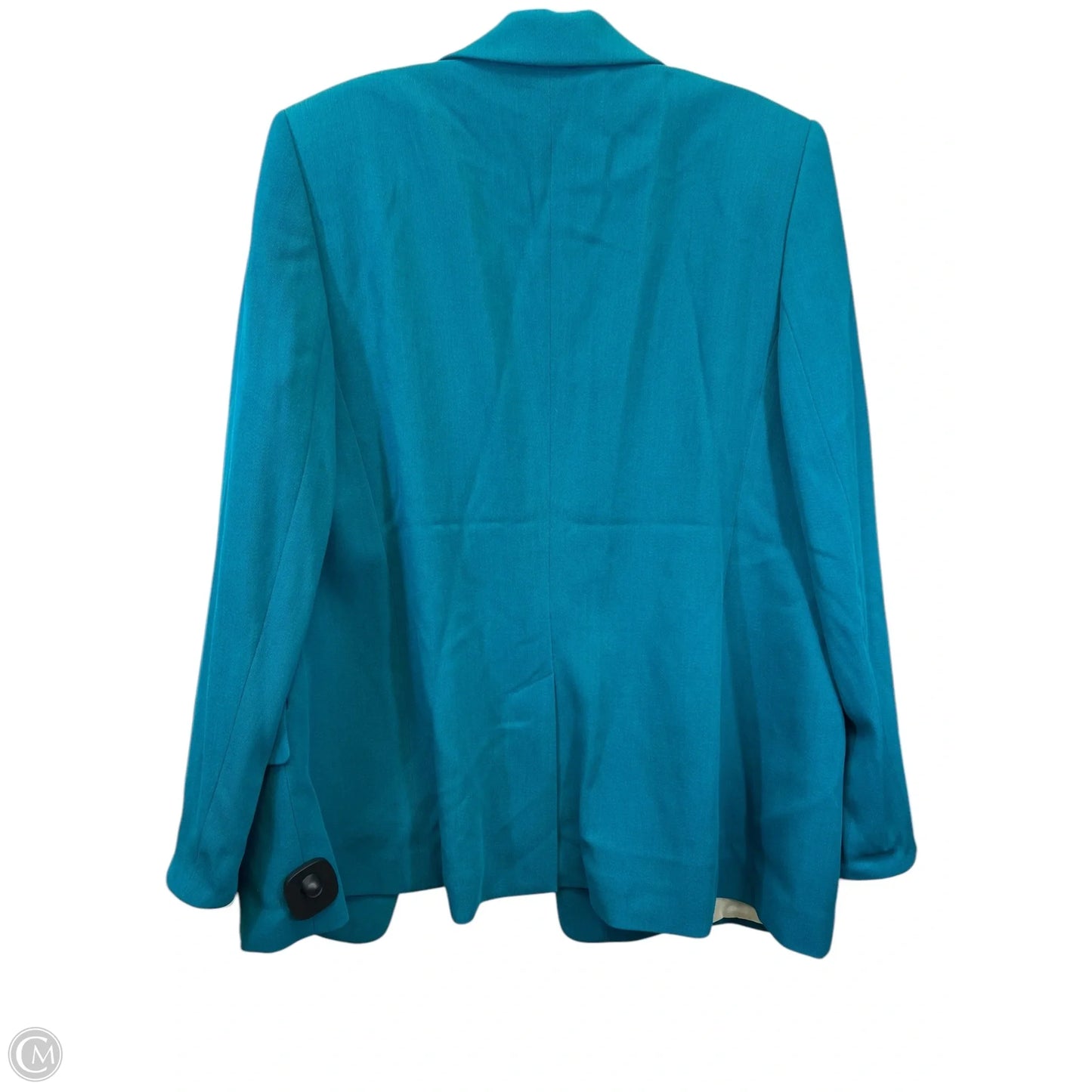 Blazer Designer By Escada In Teal, Size: L