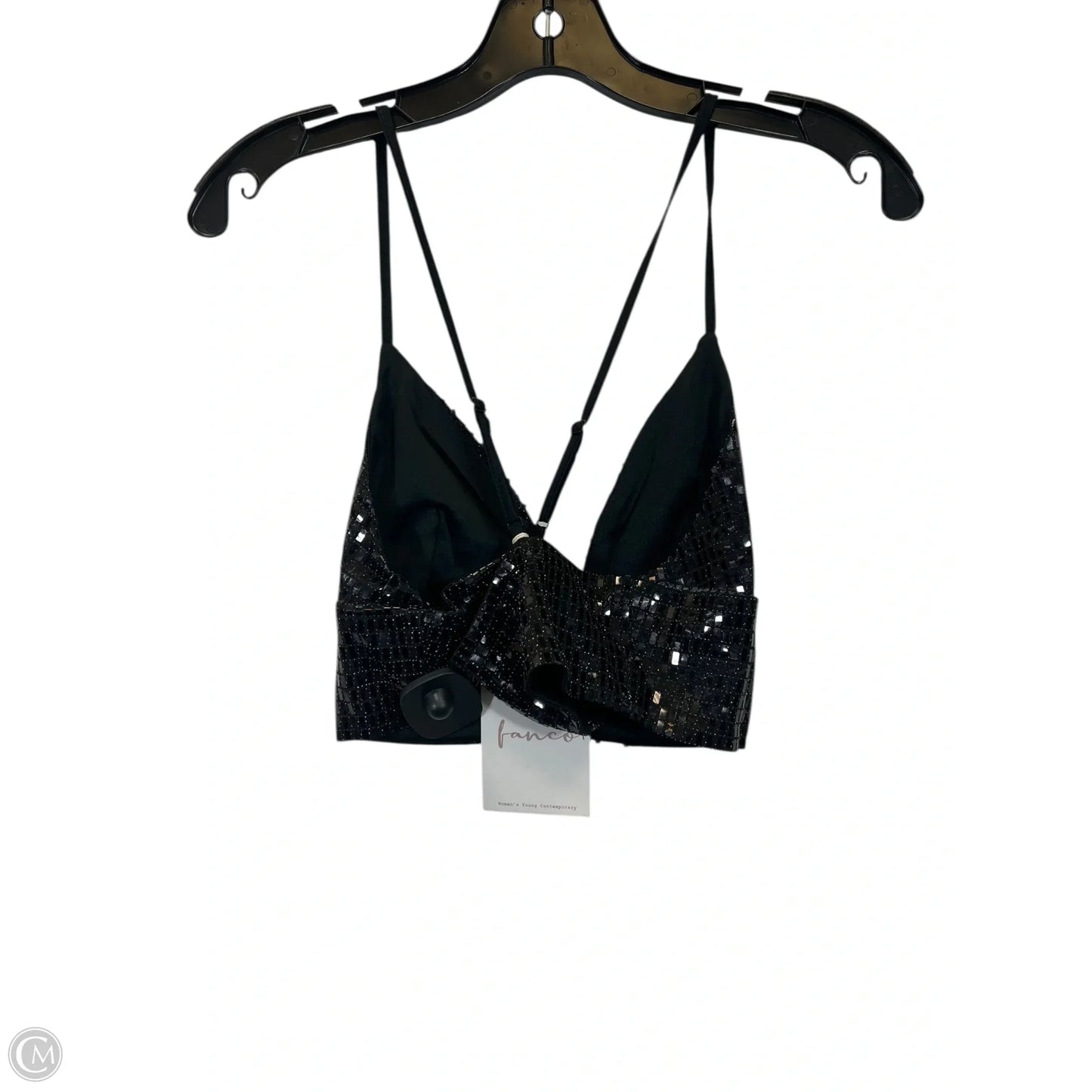 Top Sleeveless By Fanco In Black, Size: L