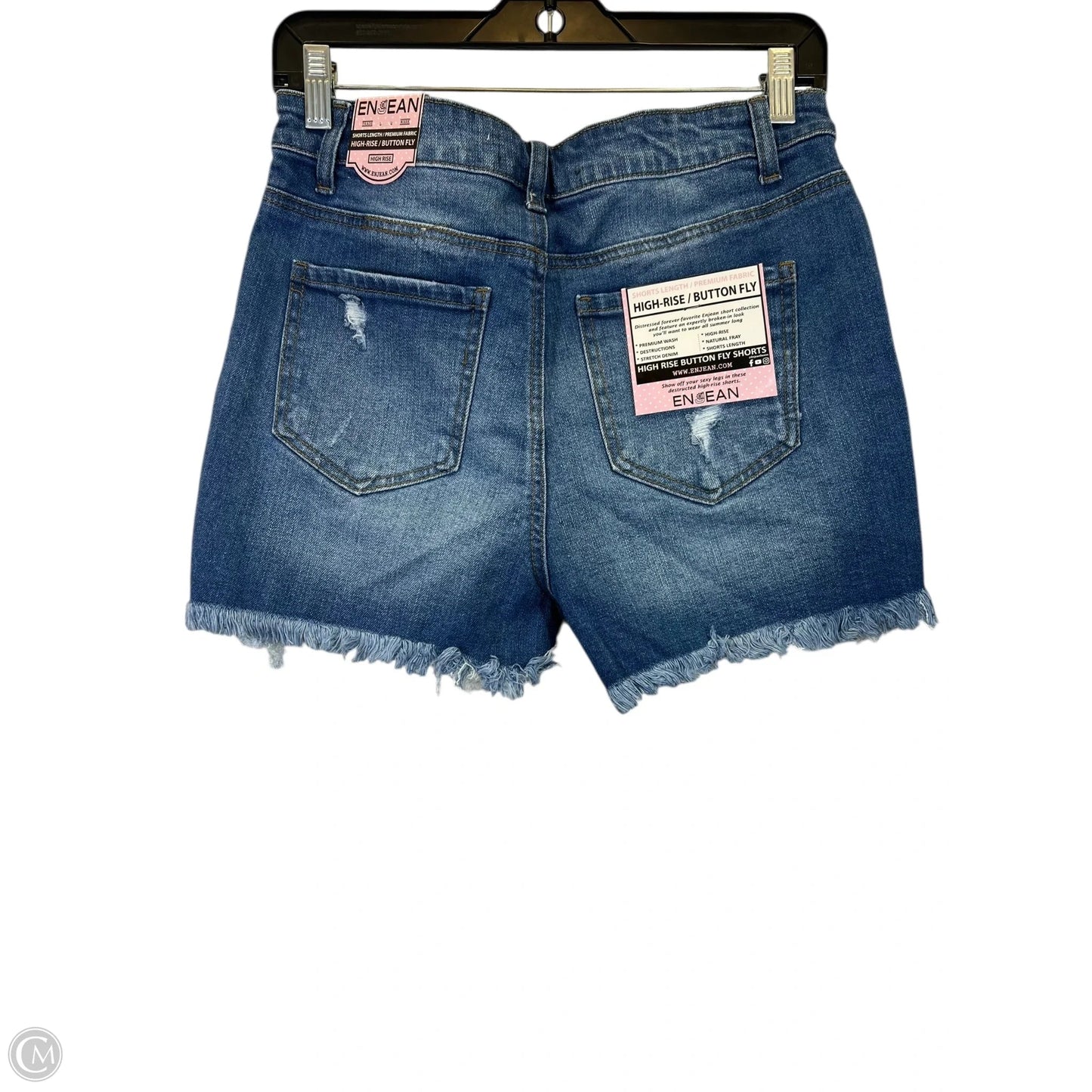 Shorts By Enjean In Blue Denim, Size: L