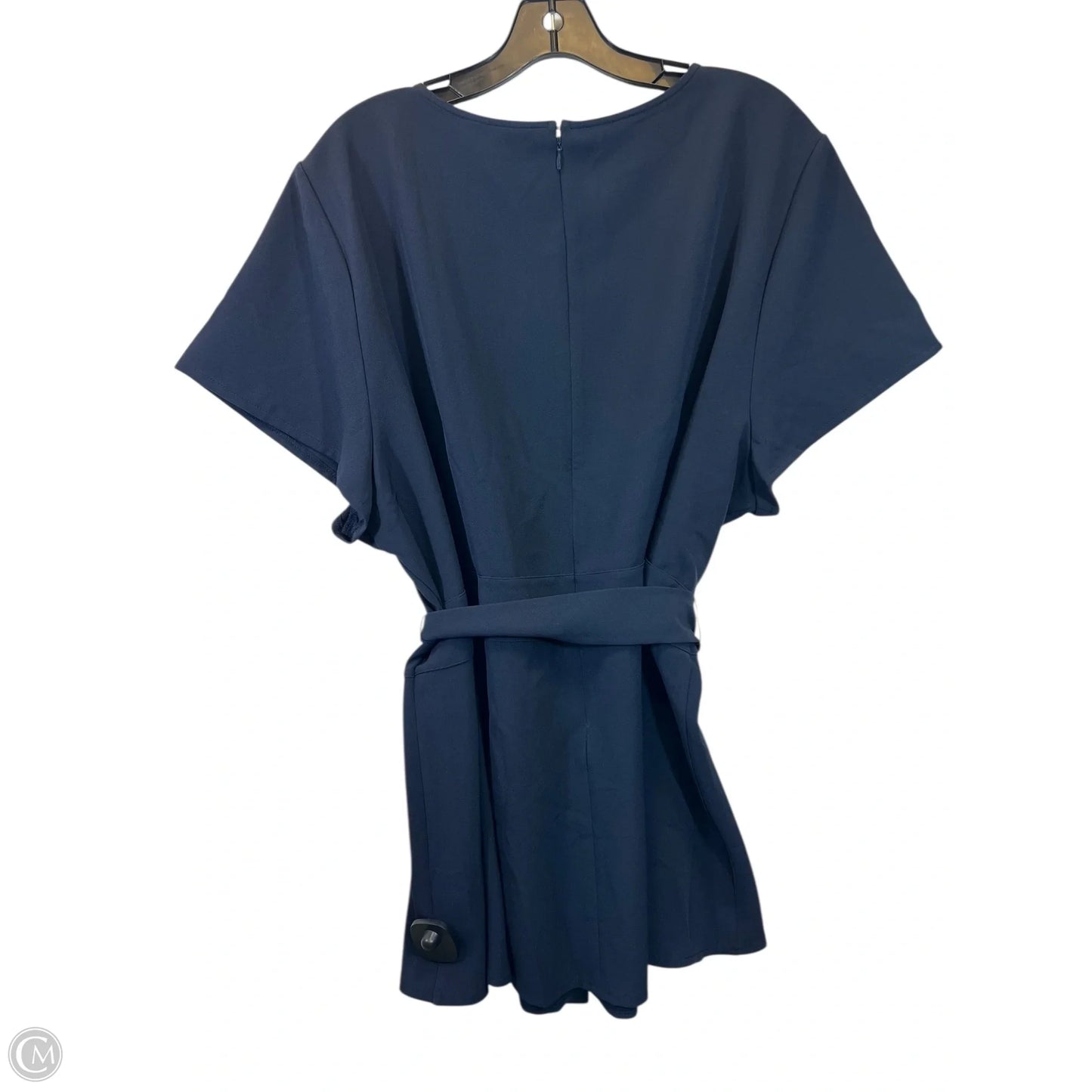 Top Short Sleeve By Lane Bryant In Navy, Size: 3x