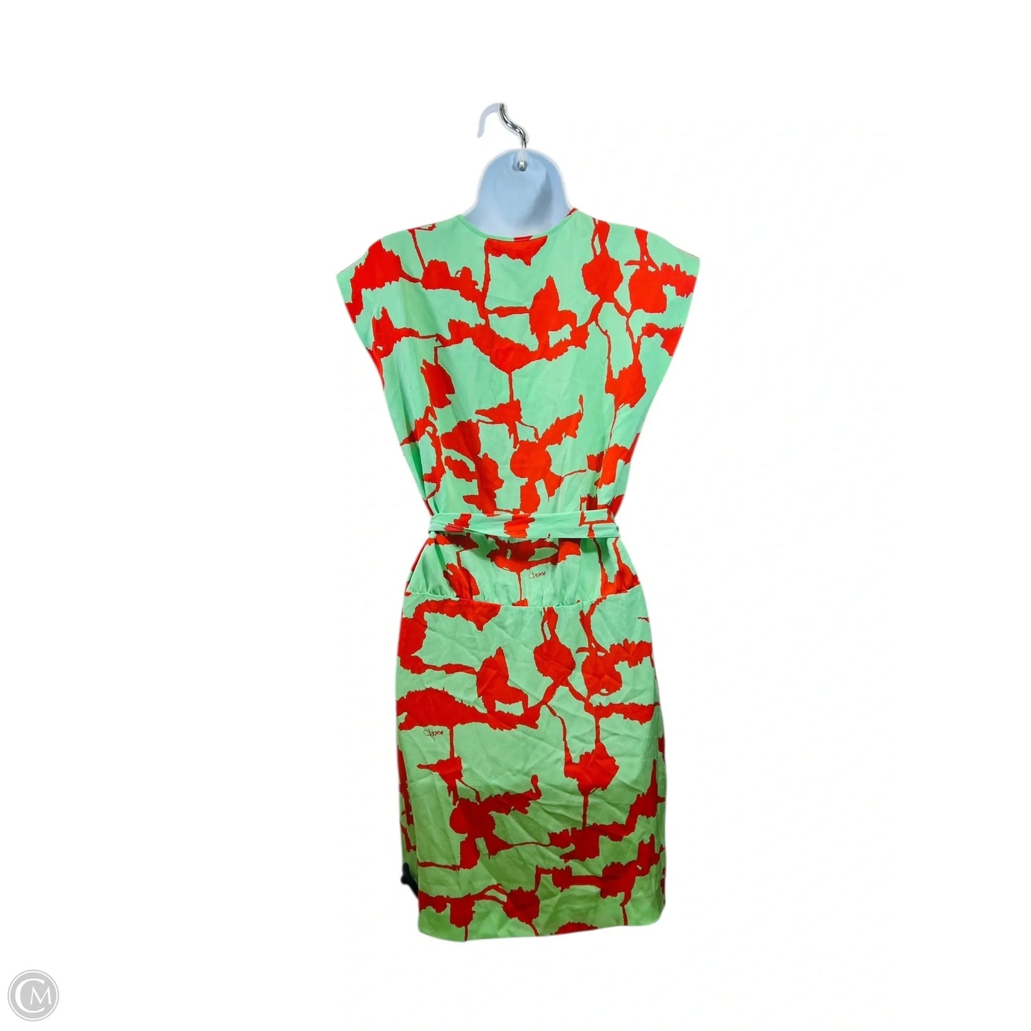 Dress Designer By Diane Von Furstenberg In Green & Orange, Size: Xs