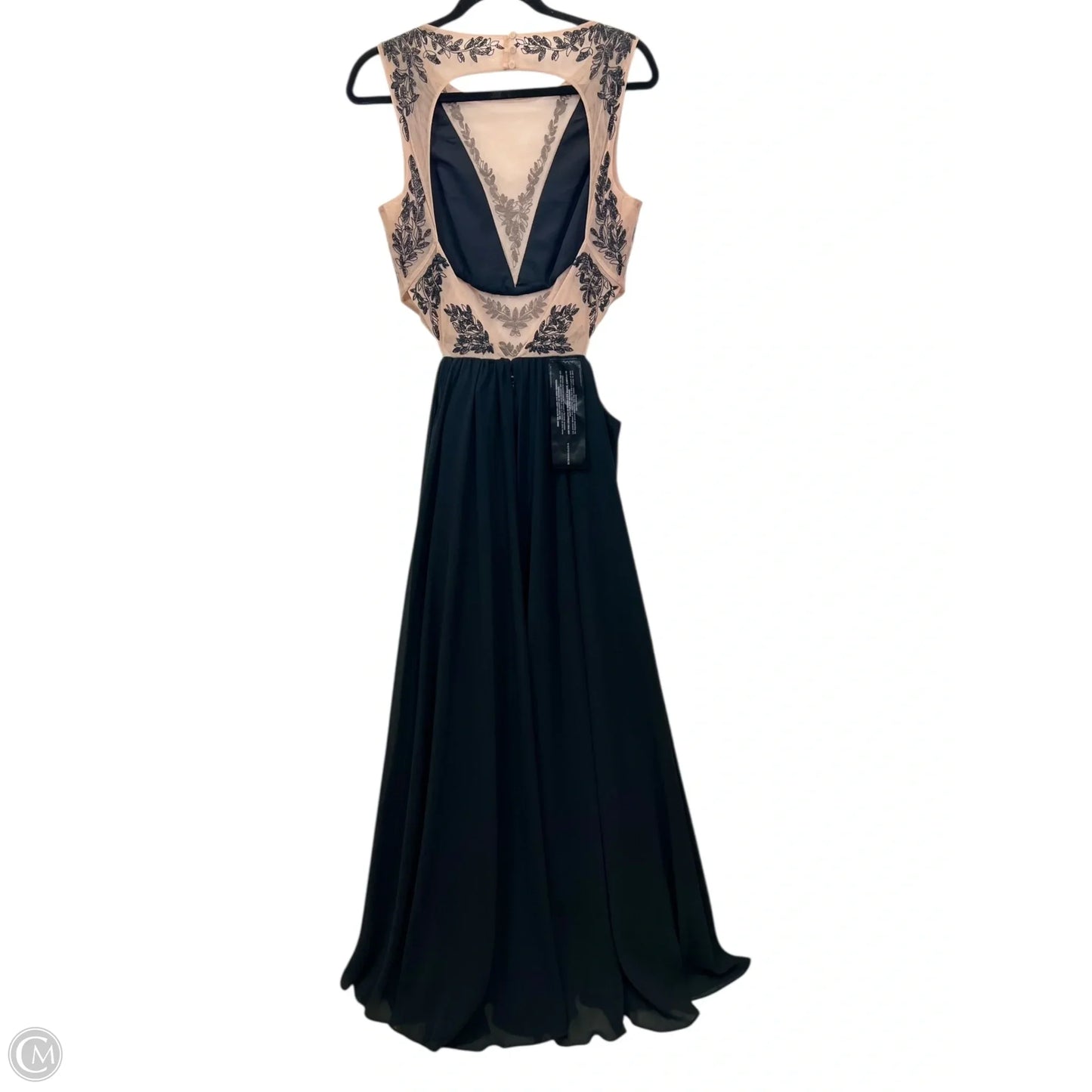 Dress Designer By Bcbgmaxazria In Black & Tan, Size: M