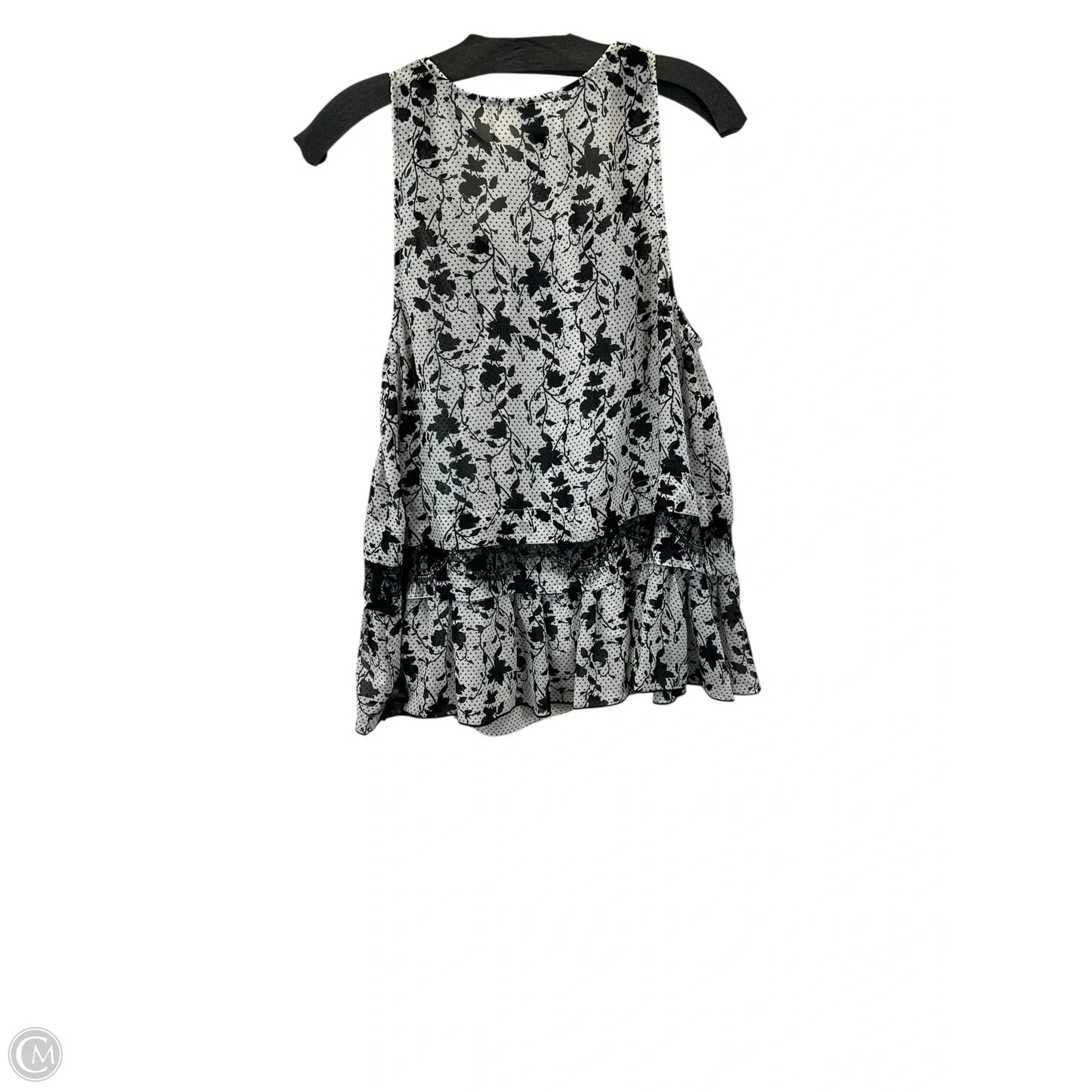 Top 2pc Sleeveless By Cabi In Polkadot Pattern, Size: S