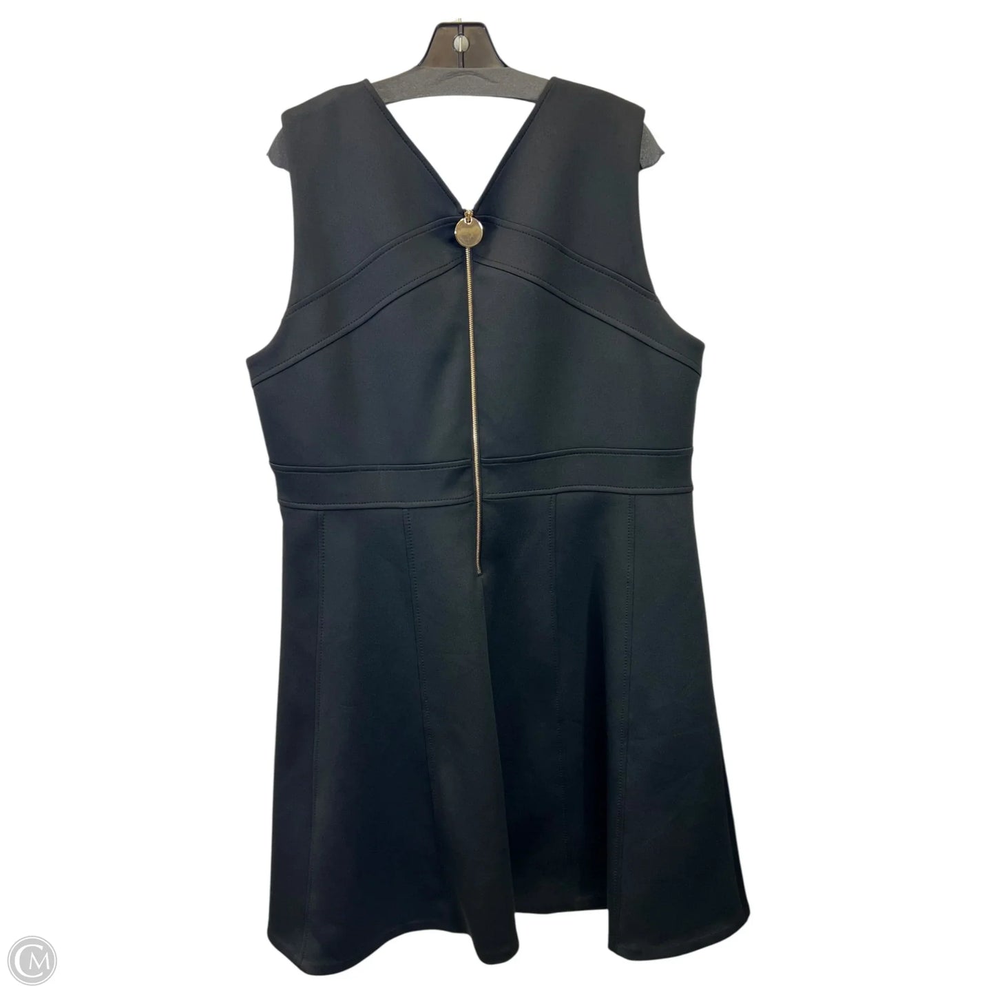 Dress Casual Midi By Calvin Klein In Black, Size: 3x