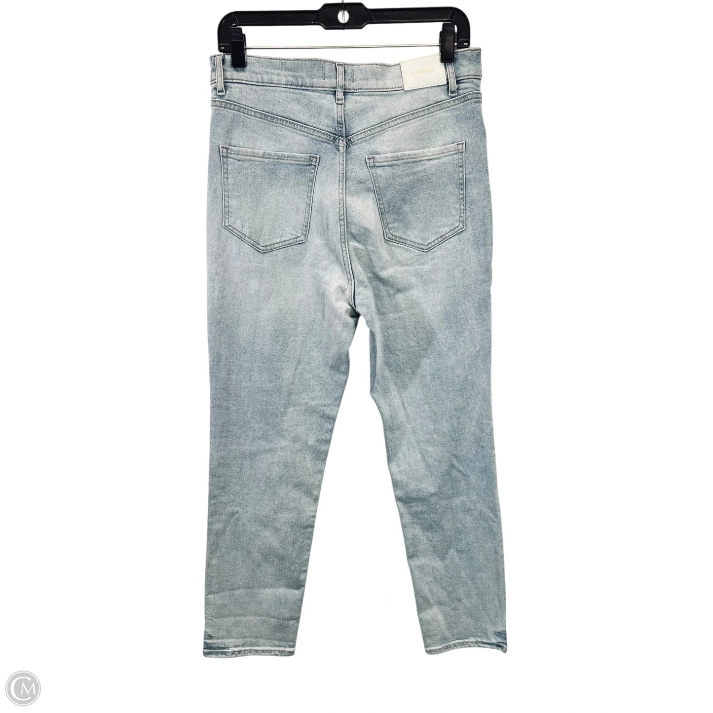 Jeans Skinny By Express In Blue Denim, Size: 8