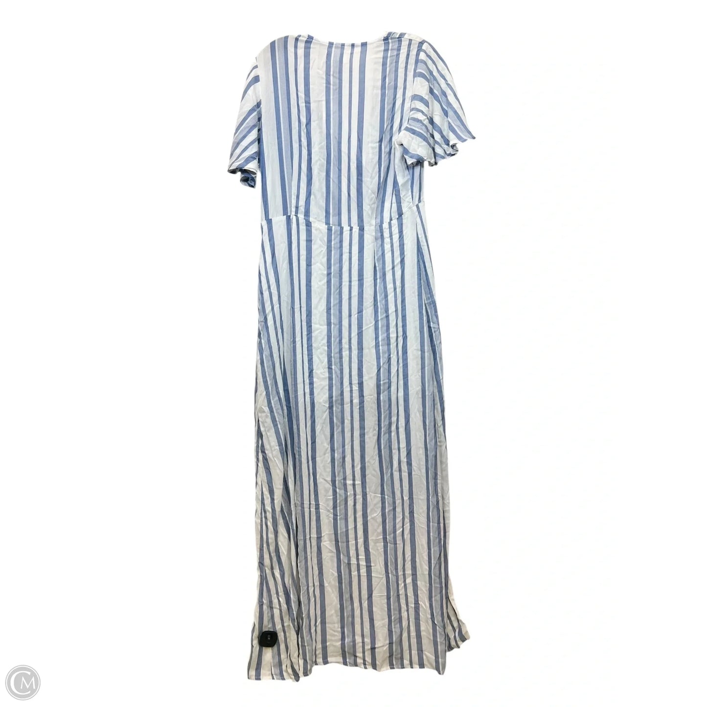 Dress Casual Maxi By Lost And Wander In Blue & White, Size: L