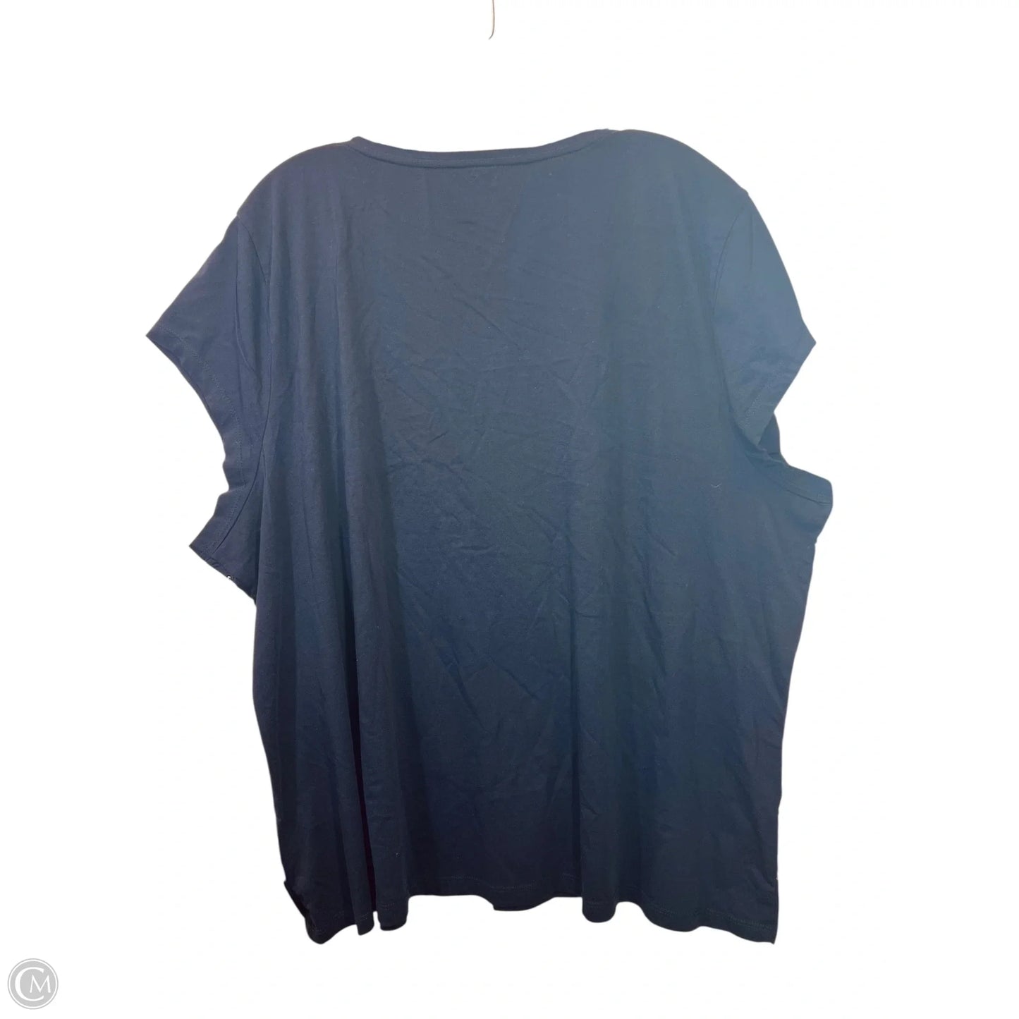 Top Short Sleeve By Talbots In Navy, Size: 3x