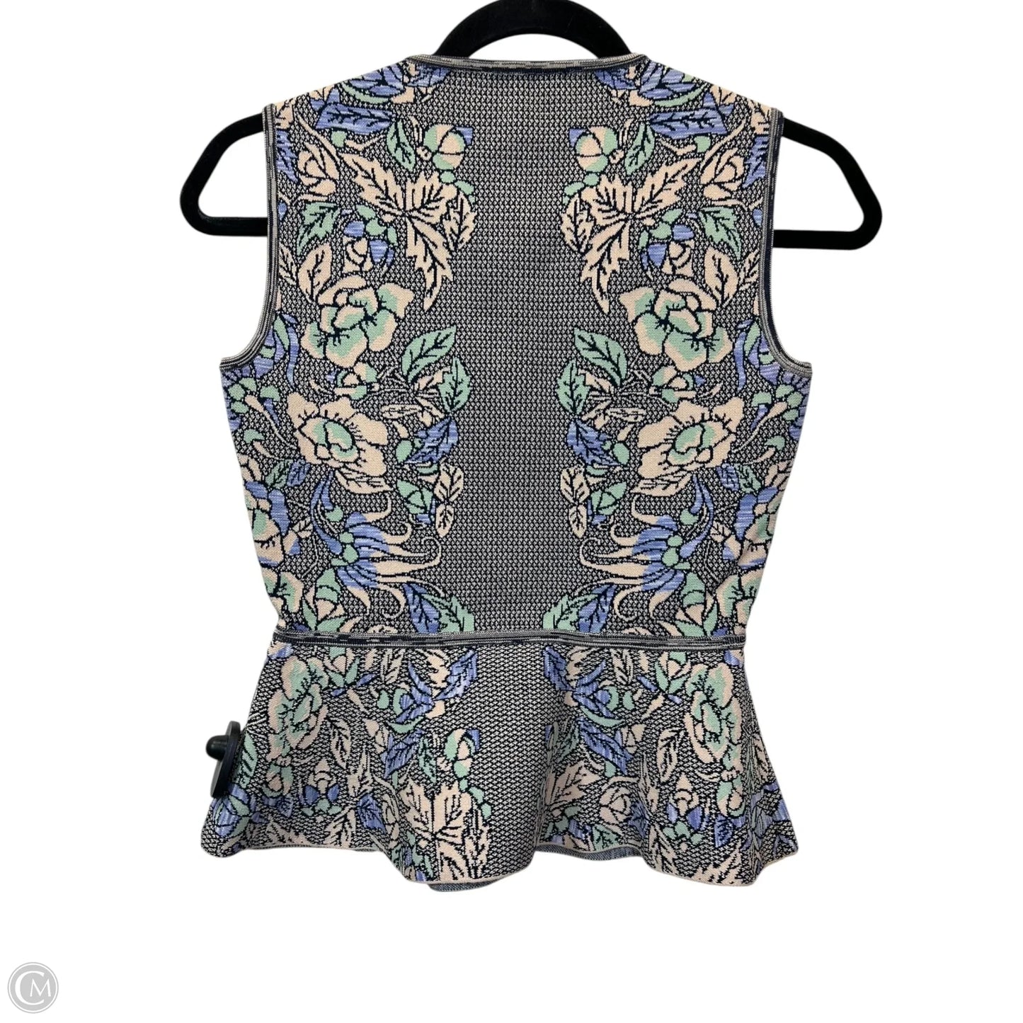 Designer Top Sleeveless By Bcbgmaxazria In Floral Print, Size: Xs