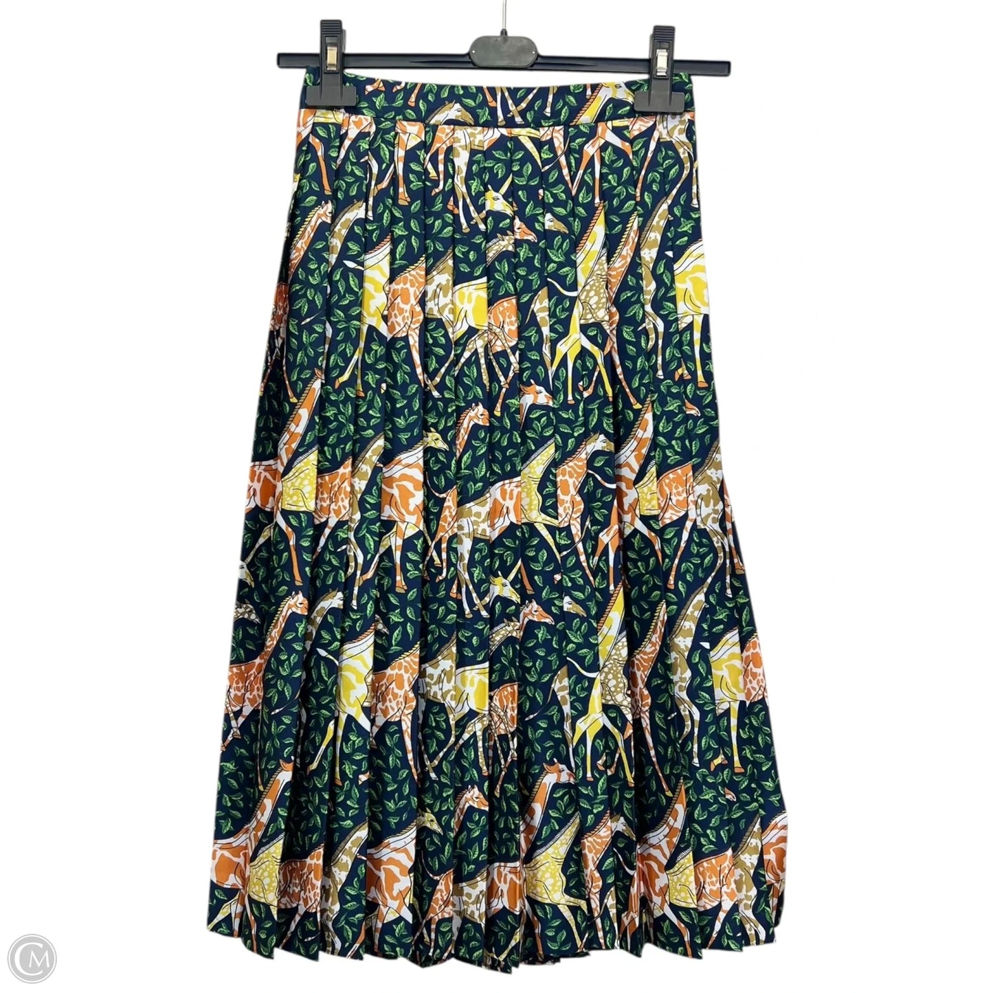 Skirt Maxi By J. Crew In Green & Orange, Size: Xxs