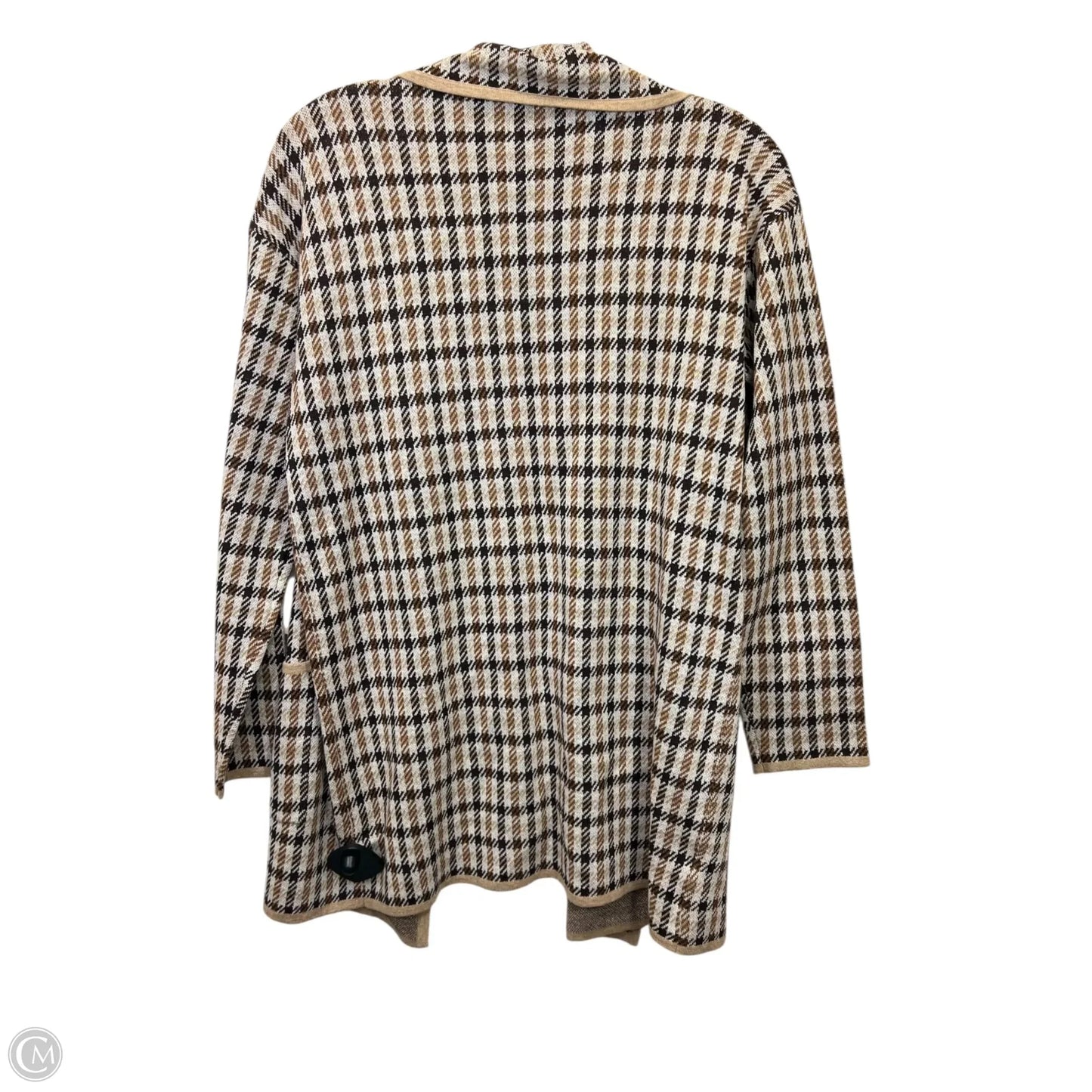 Sweater Cardigan By Loft In Cream & Tan, Size: Sp