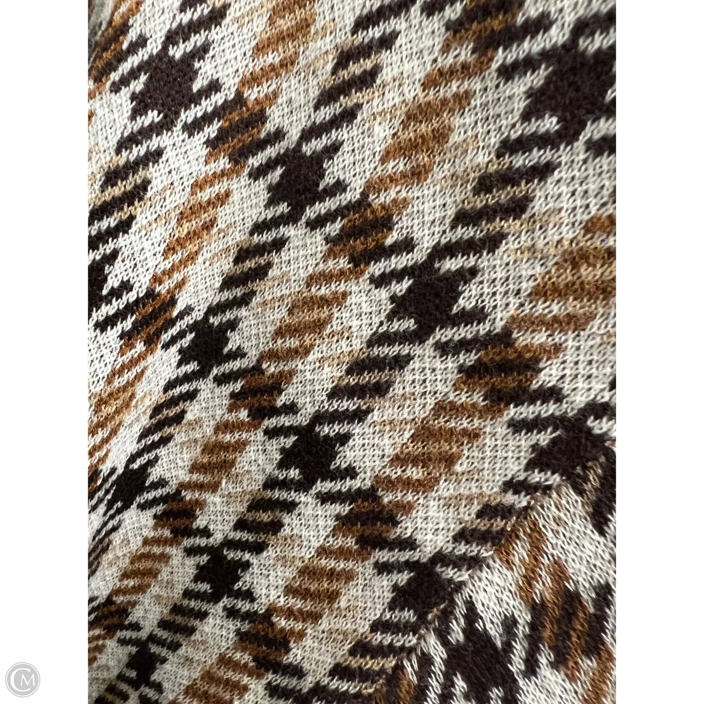 Sweater Cardigan By Loft In Cream & Tan, Size: Sp