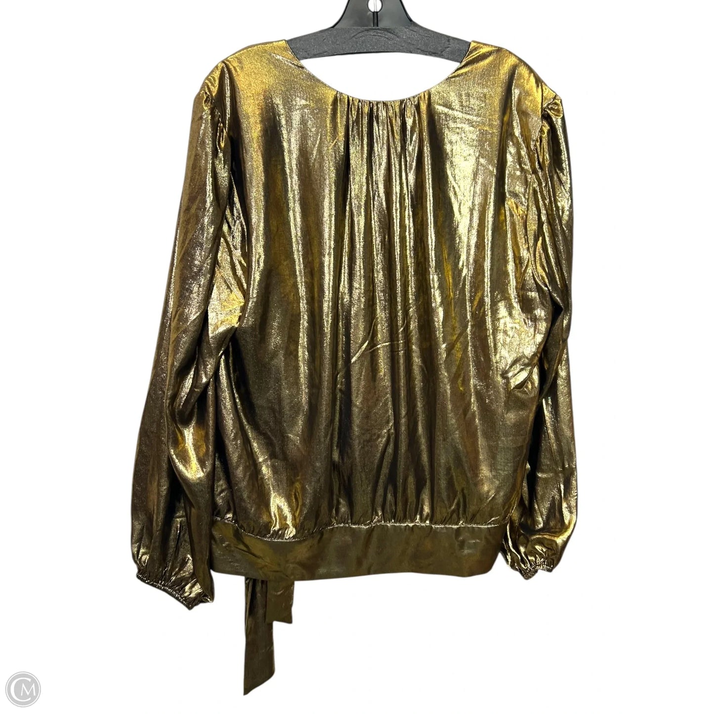 Top Long Sleeve By International Concepts In Gold, Size: Xl