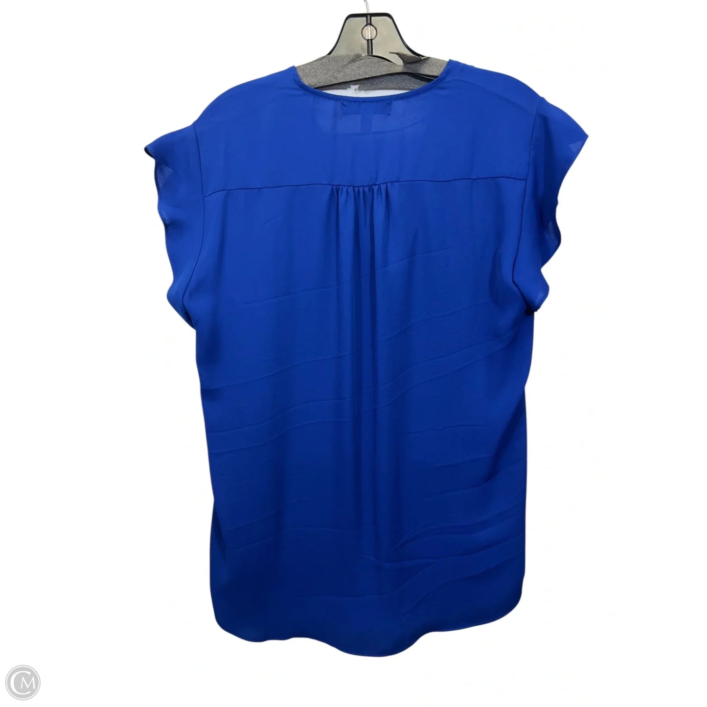 Top Short Sleeve By Chaus In Blue, Size: L